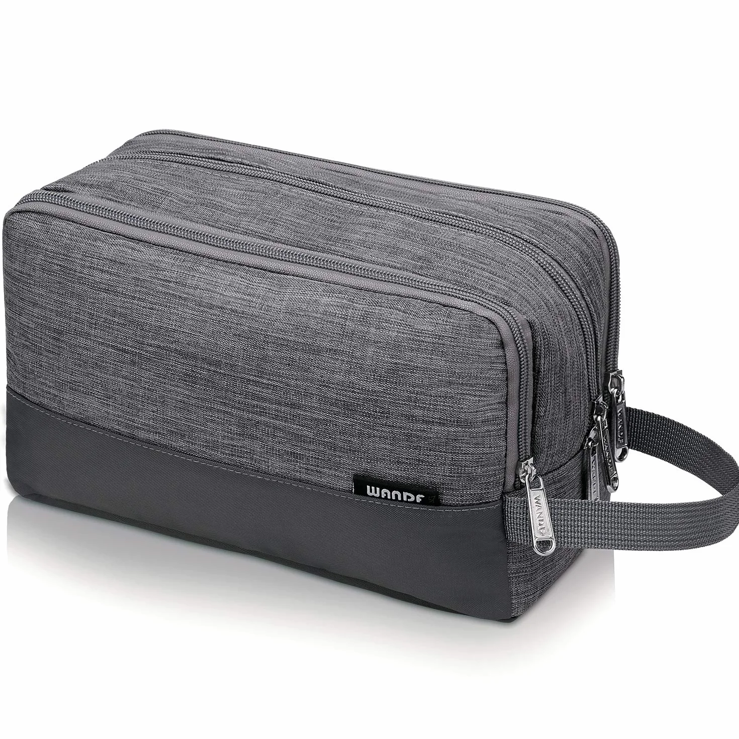 WANDF Trousse de Toilette Homme Sac de Voyage Organisateur Denim Grey