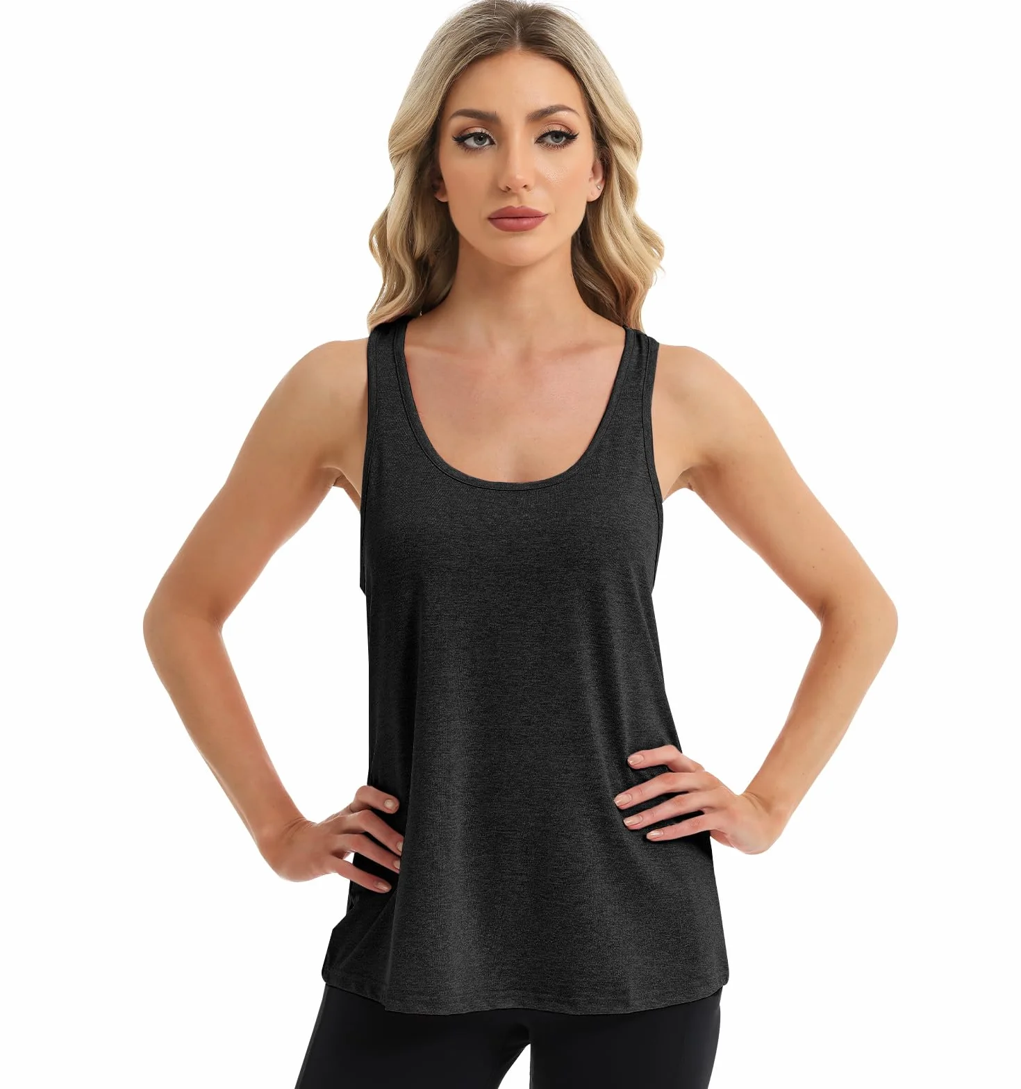 Superora Débardeur de Sport Femme Tank Top sans Manches pour Running Fitness