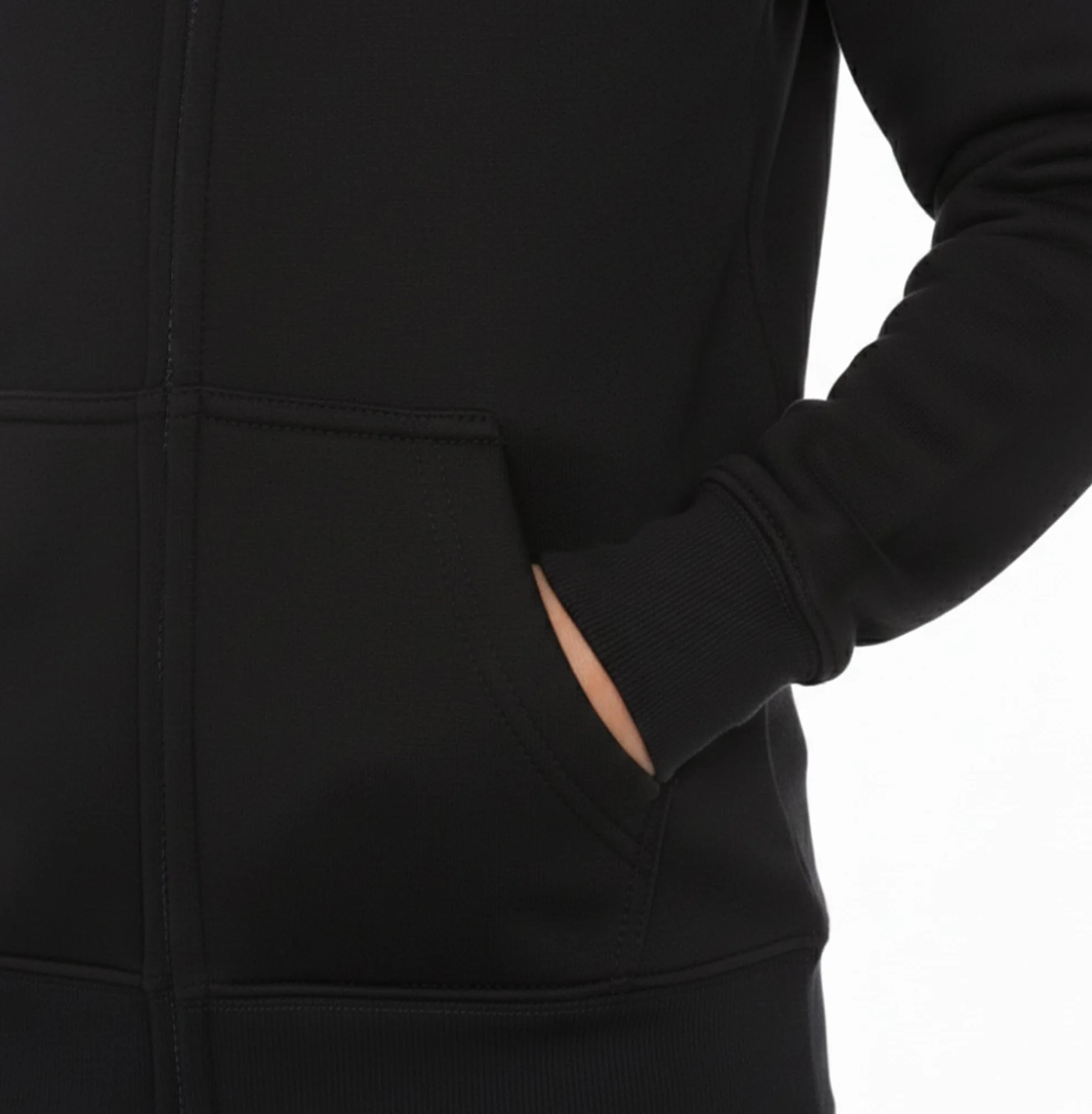 Veste à Capuche Enfants Zip Unisexe ROCK-IT Apparel Noir Bleu Rouge Tailles 98-164