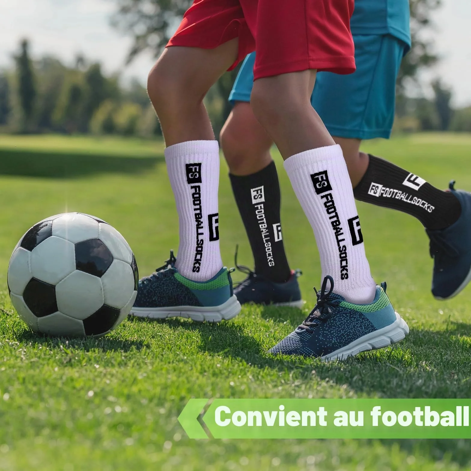 Chaussettes Foot Enfant Antidérapantes Orteils Renforcés Maille Respirante 3 Paires
