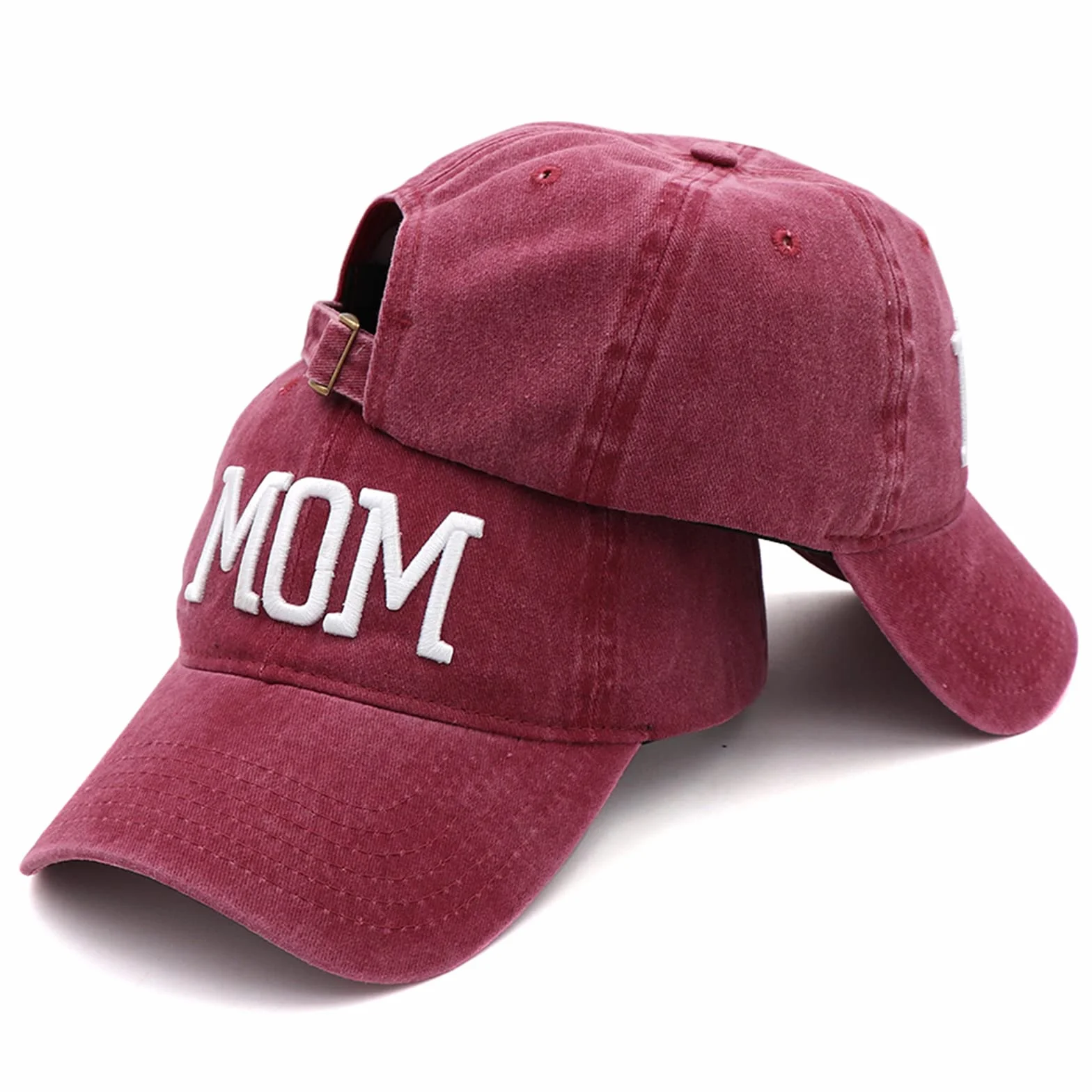 Chapeaux de fête des pères brodés réglables pour maman et papa - Cadeau pour couples et parents
