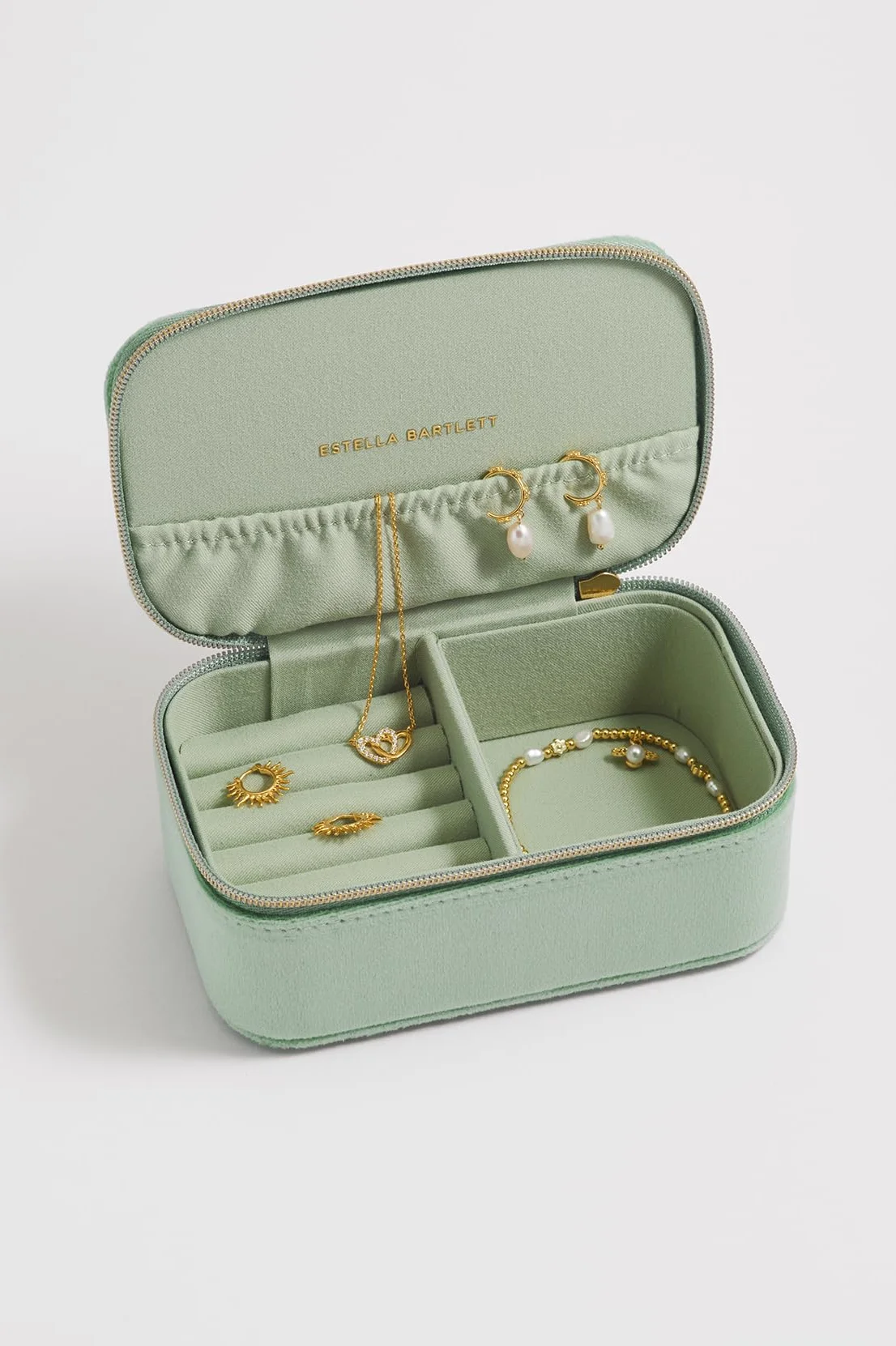 Estella Bartlett Mini boîte à bijoux en velours Motif abeilles