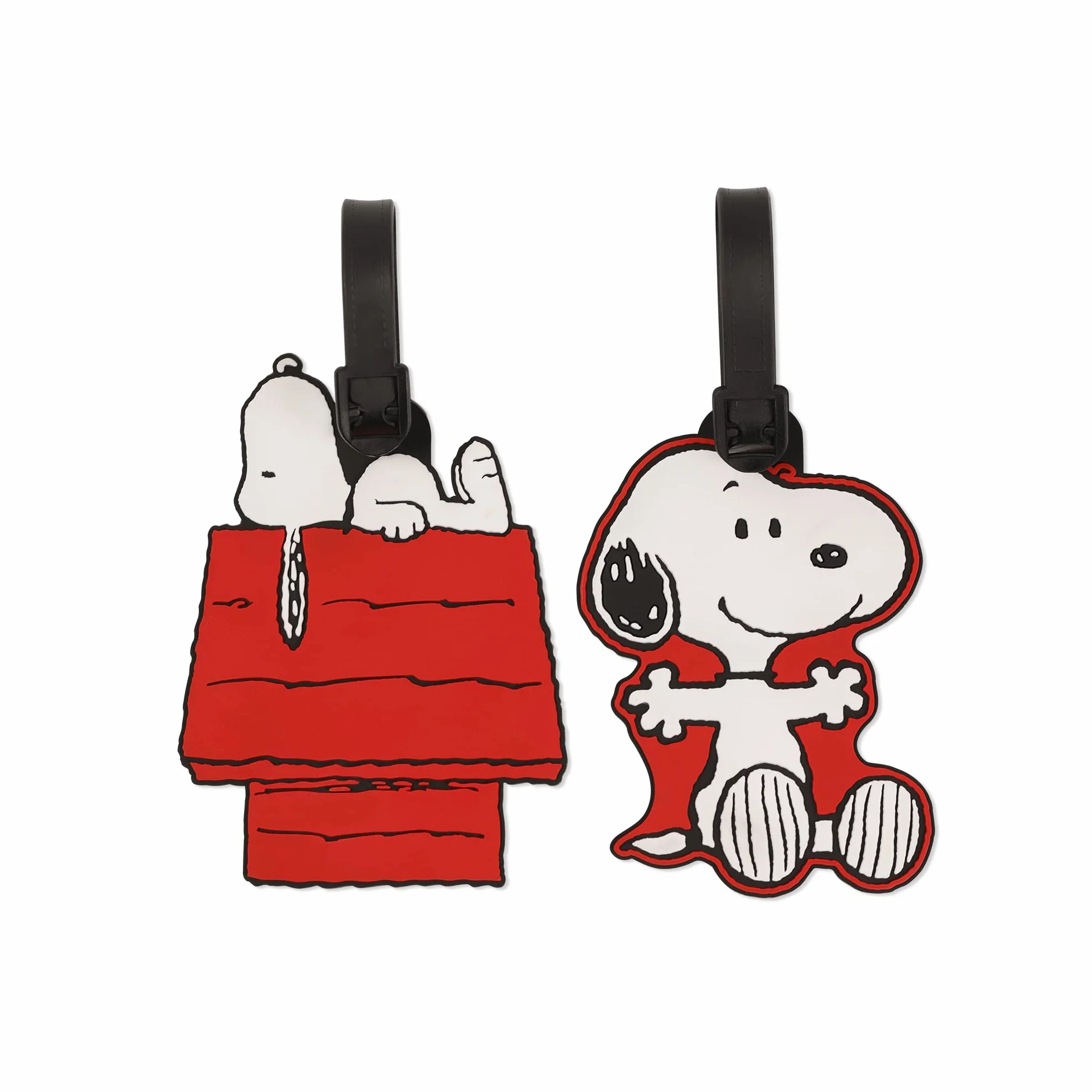 Peers Hardy Snoopy Peanuts Lot de 2 Étiquettes à Bagages pour Valise Voyage