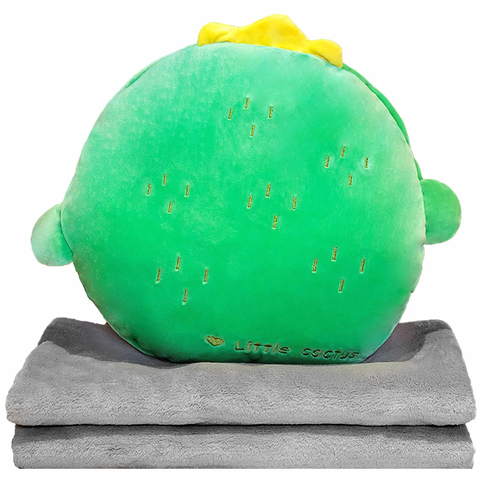 MeYuxg Couverture de Voyage 3 en 1 avec Housse Oreiller Coussin de Dossier Voiture Enfants Adultes Cadeaux Doux Cactus