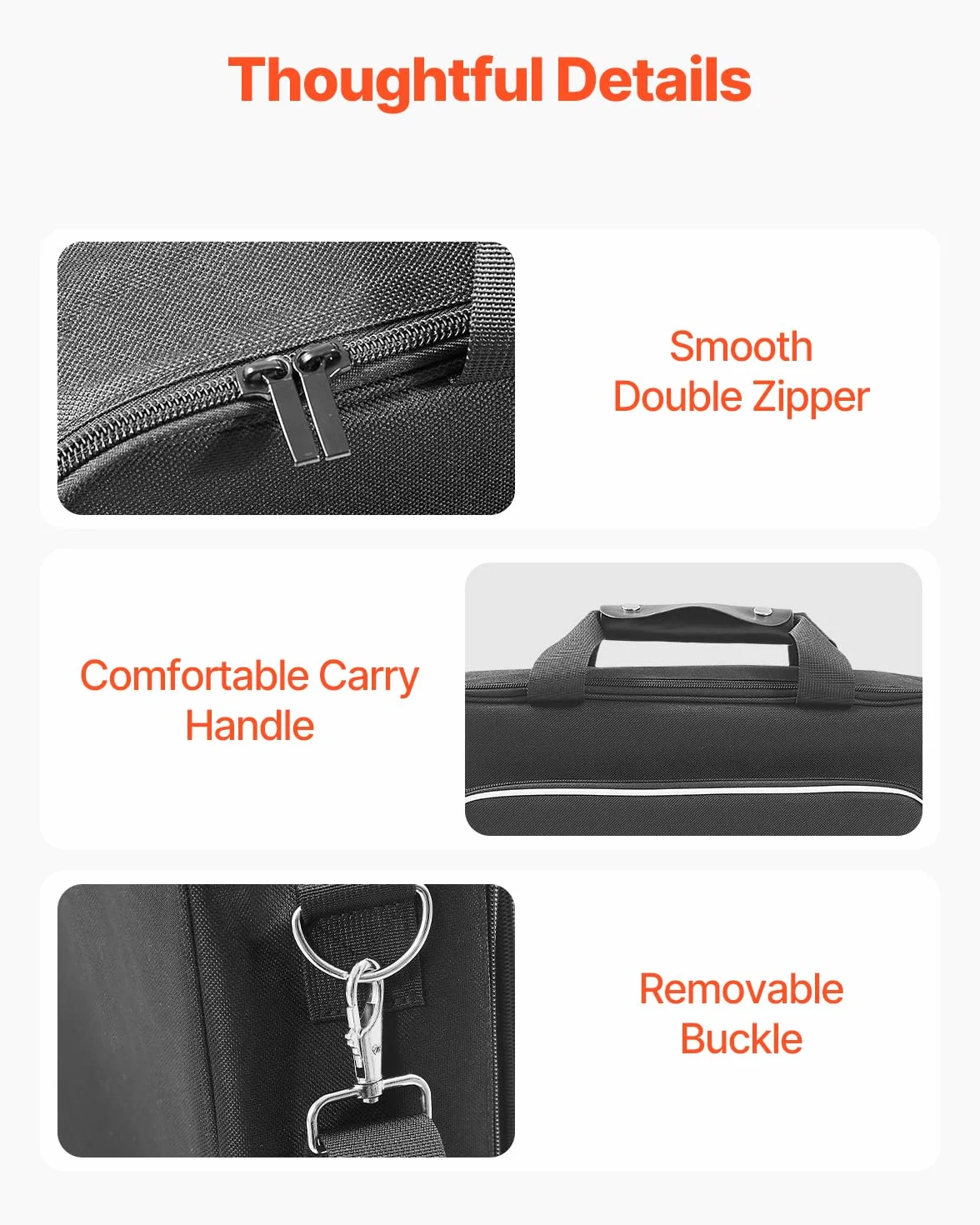 VEVOR Étui de Transport pour PS5, Sac de Voyage PlayStation 5 avec Doublure Douce, Housse Protection Portable