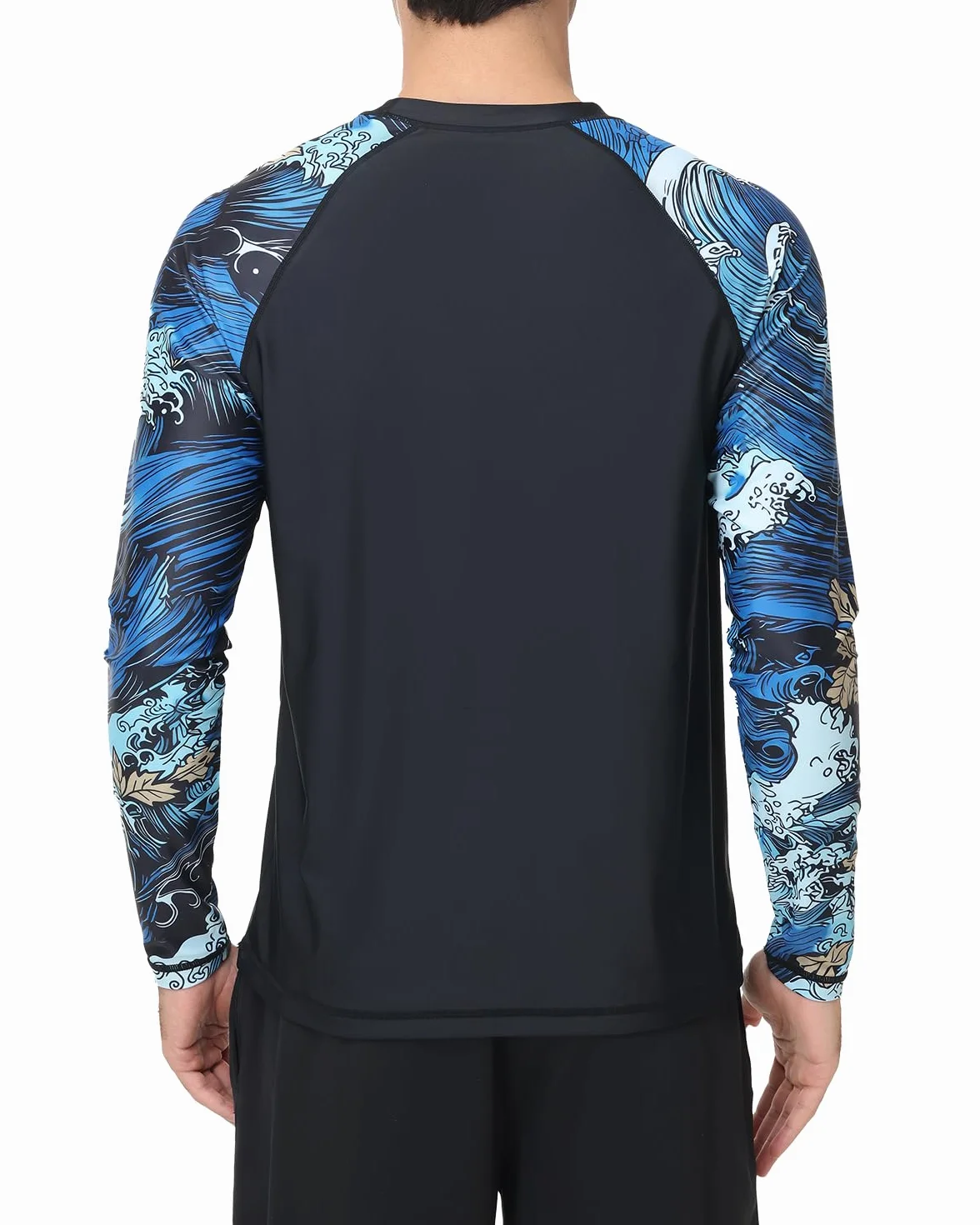 VAYAGER Hauts de Bain Homme Anti UV UPF 50+ Rashguard Manches Longues Séchage Rapide Protection UV