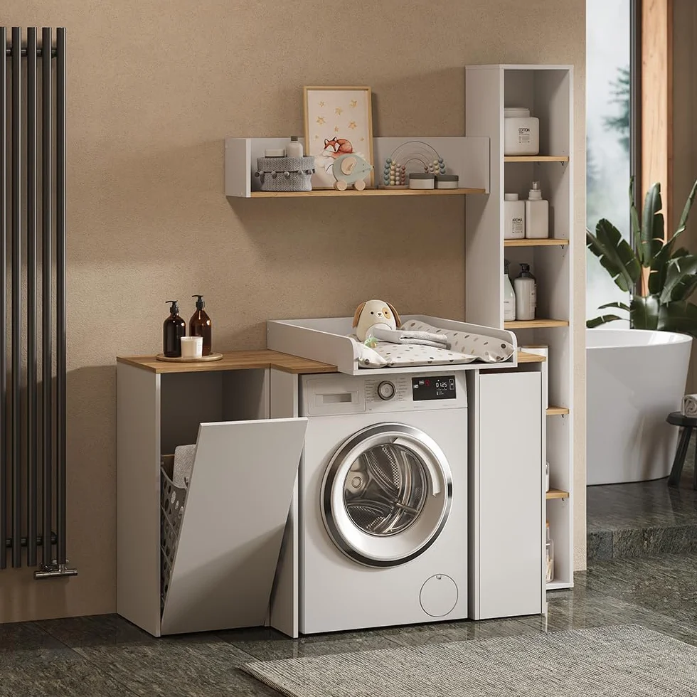 Vicco Plan à Langer Viktor Blanc 60x74.5cm pour Machine à Laver ou Commode