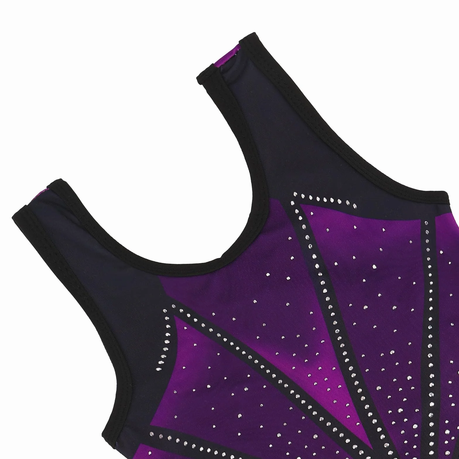 Justaucorps Gymnastique Dégradé avec Short et Bandeau pour Filles