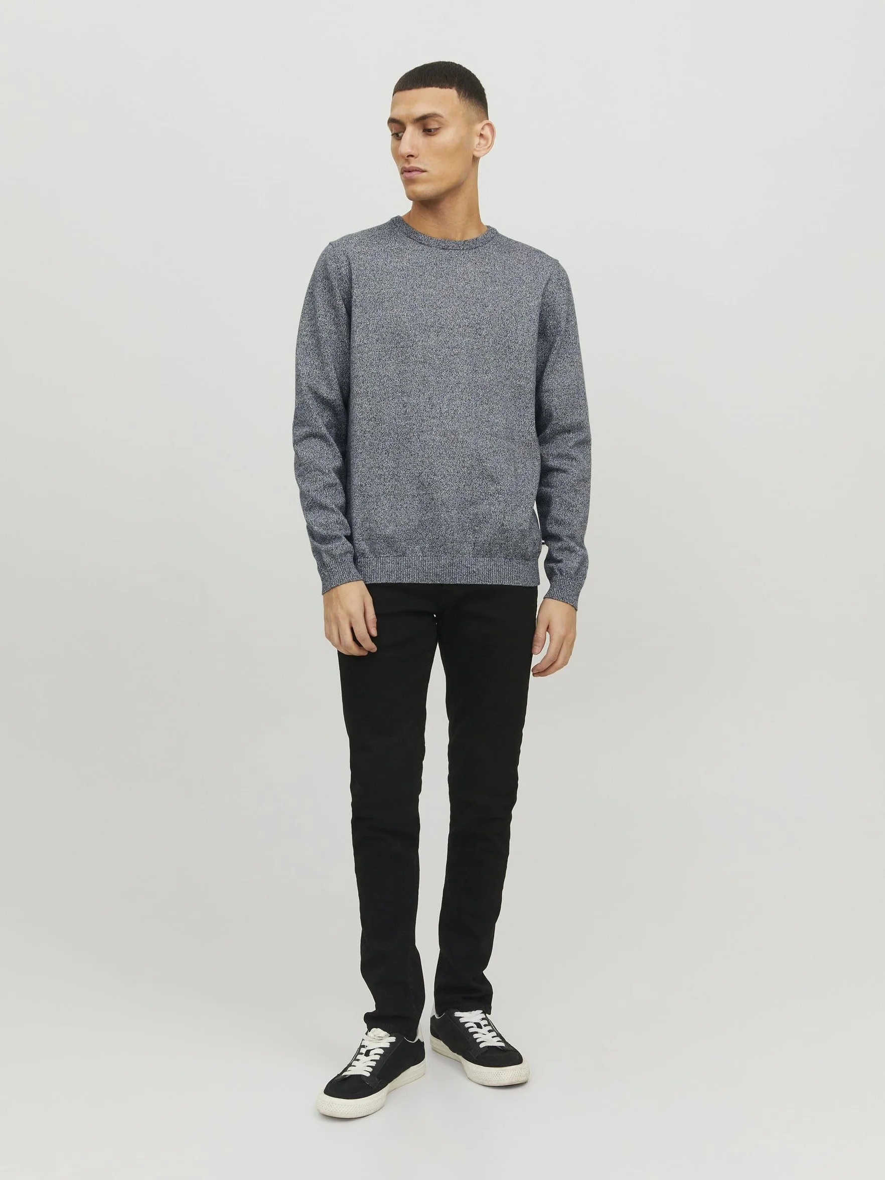 Jack & Jones Jjebasic Knit Crew Neck Noos Pull Homme