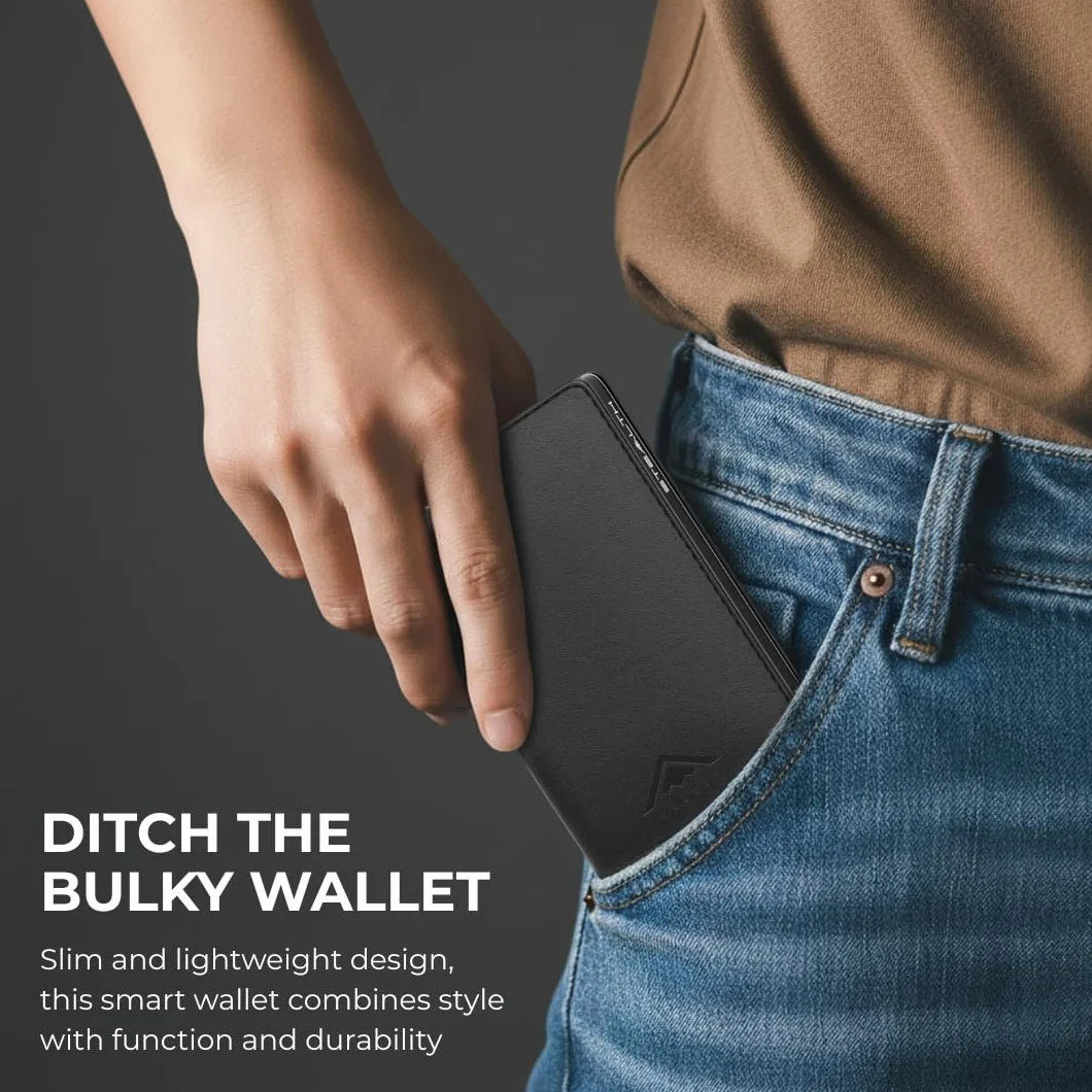 Stealth Wallet Porte-Cartes Pop-up Aluminium léger Blocage RFID NFC avec Boîte-Cadeau