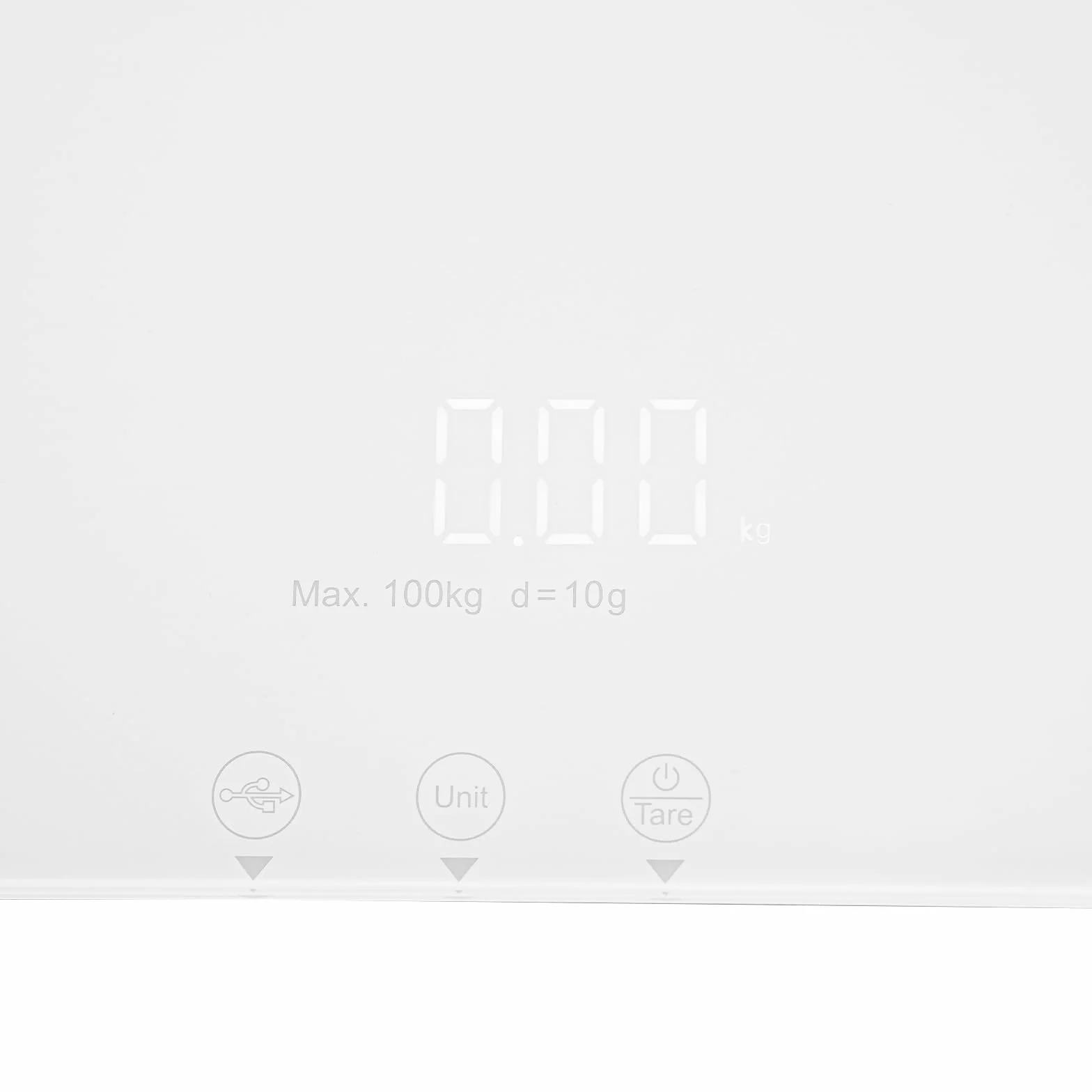 Balance numérique pour animaux de compagnie 100 kg précision 0,022 lbs angle réglable 180° rechargeable blanc