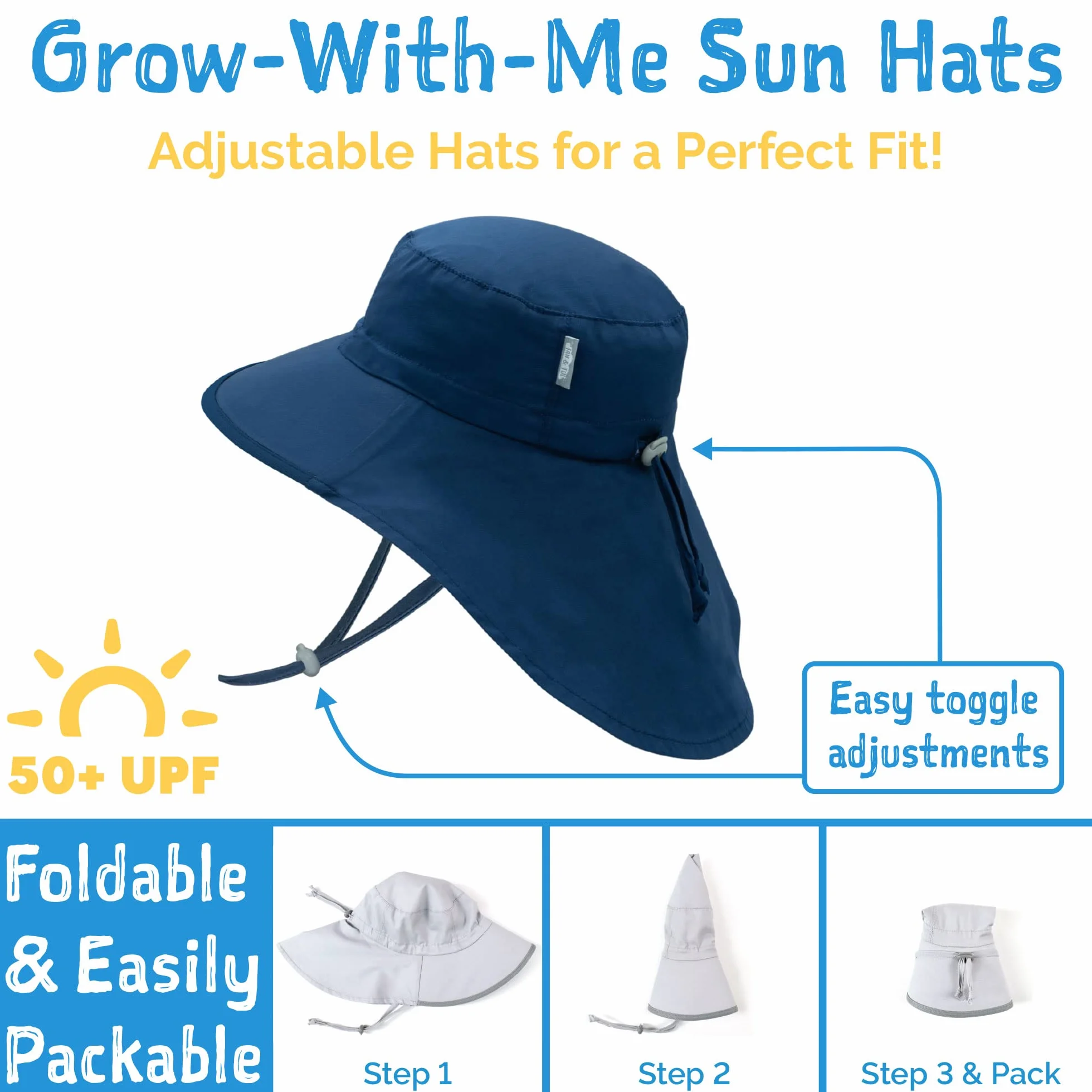 Jan & Jul Adjustable Quick Dry Sun Protection Hat UV Protection