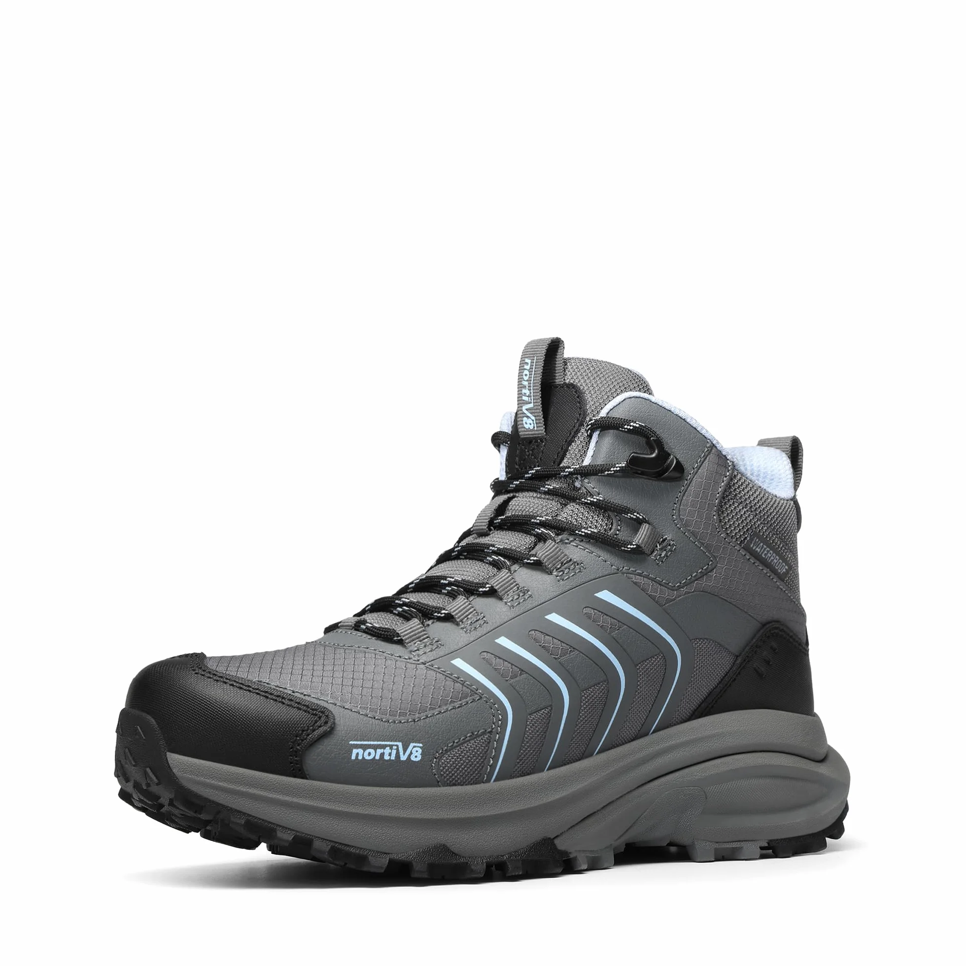 NORTIV 8 Femmes Chaussures de randonnée Imperméables Légères Bottes Montantes Antidérapantes