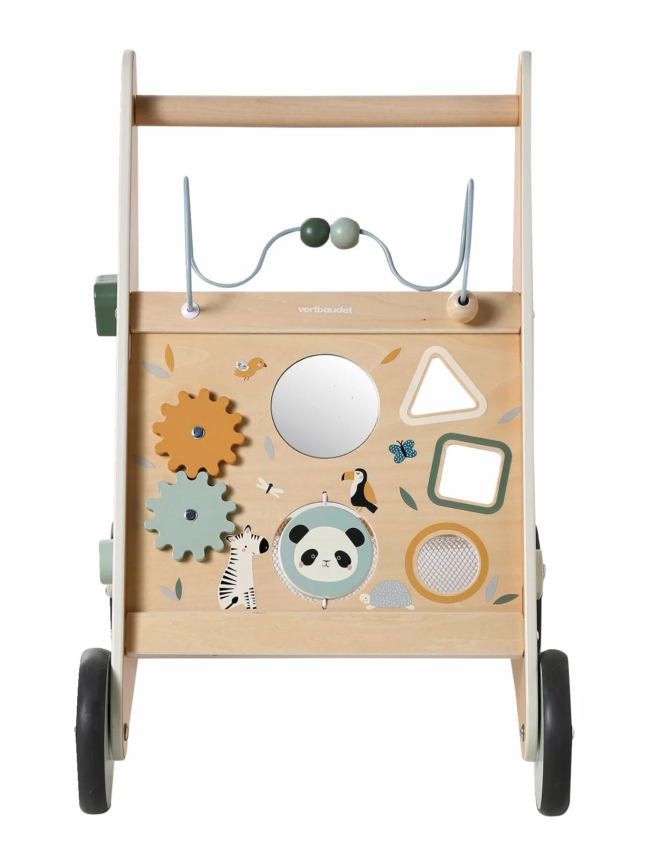 VERTBAUDET Chariot de Marche en Bois FSC® Tanzanie avec Freins