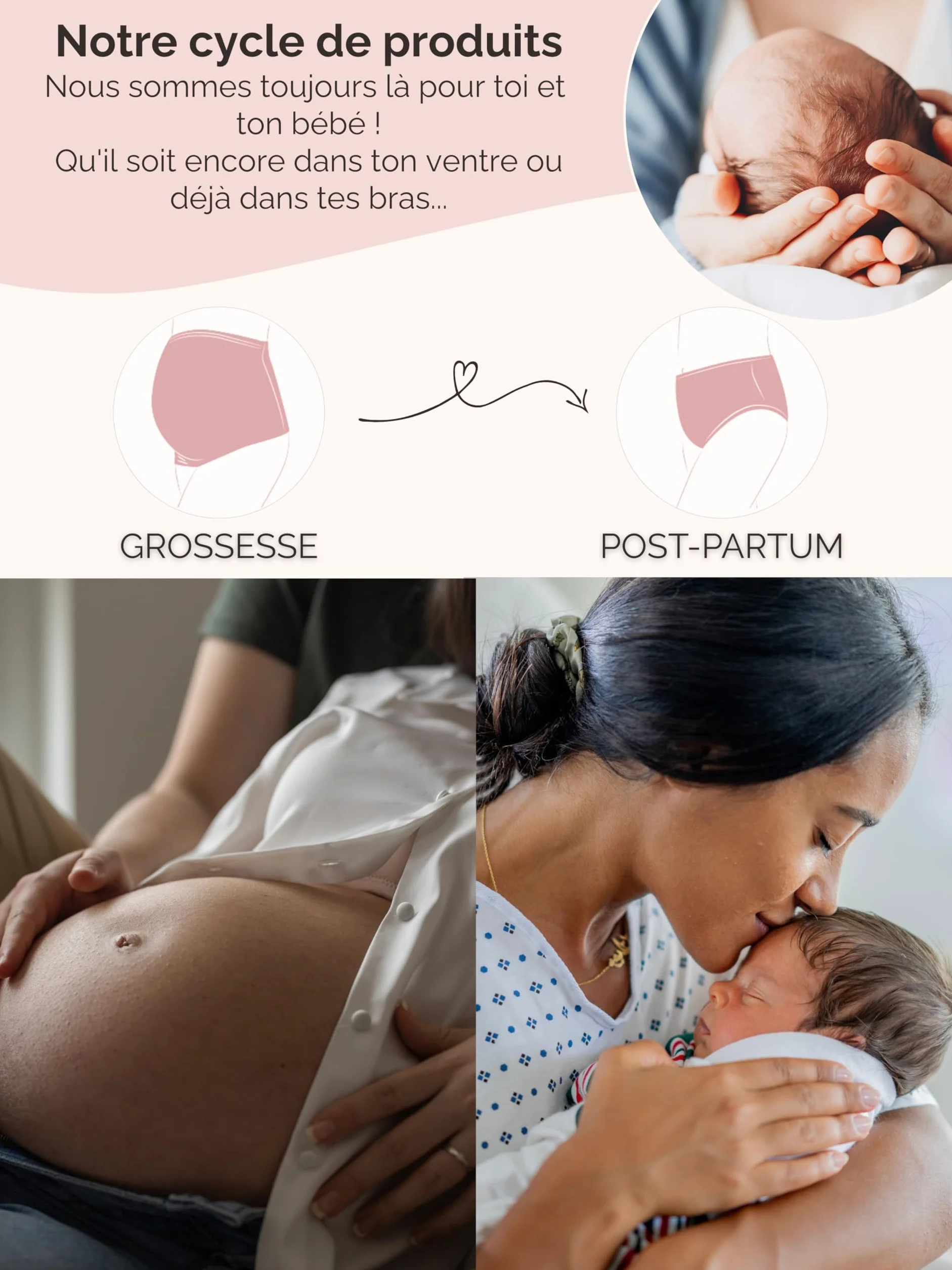Collant de Grossesse Thermique Opaque Mat Certifié Oeko-Tex 100-1700