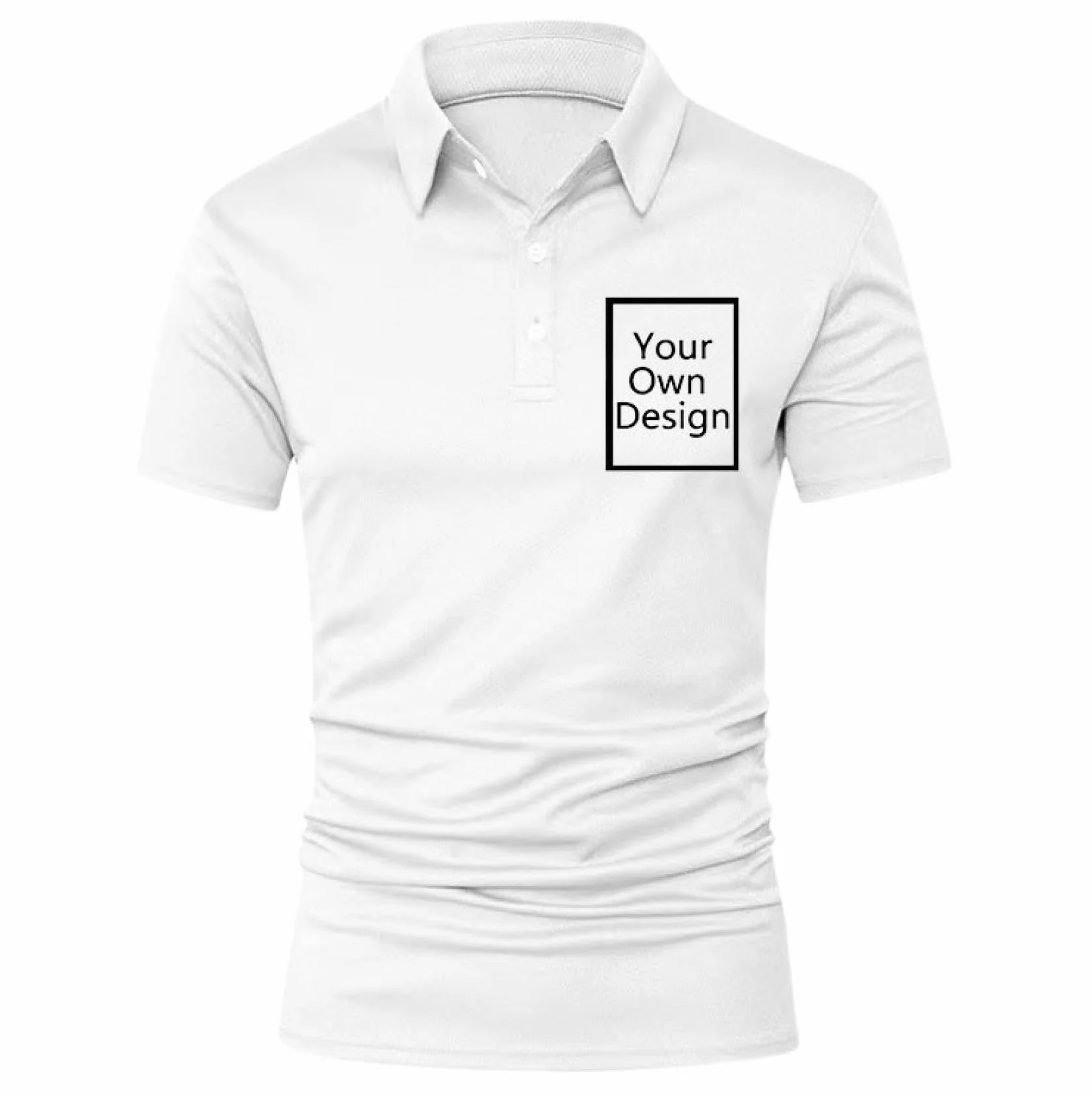 Polo Personnalisable Homme Photo Logo Texte Manches Courtes T Shirt Personnalisé Été Vêtements Travail Golf Tennis