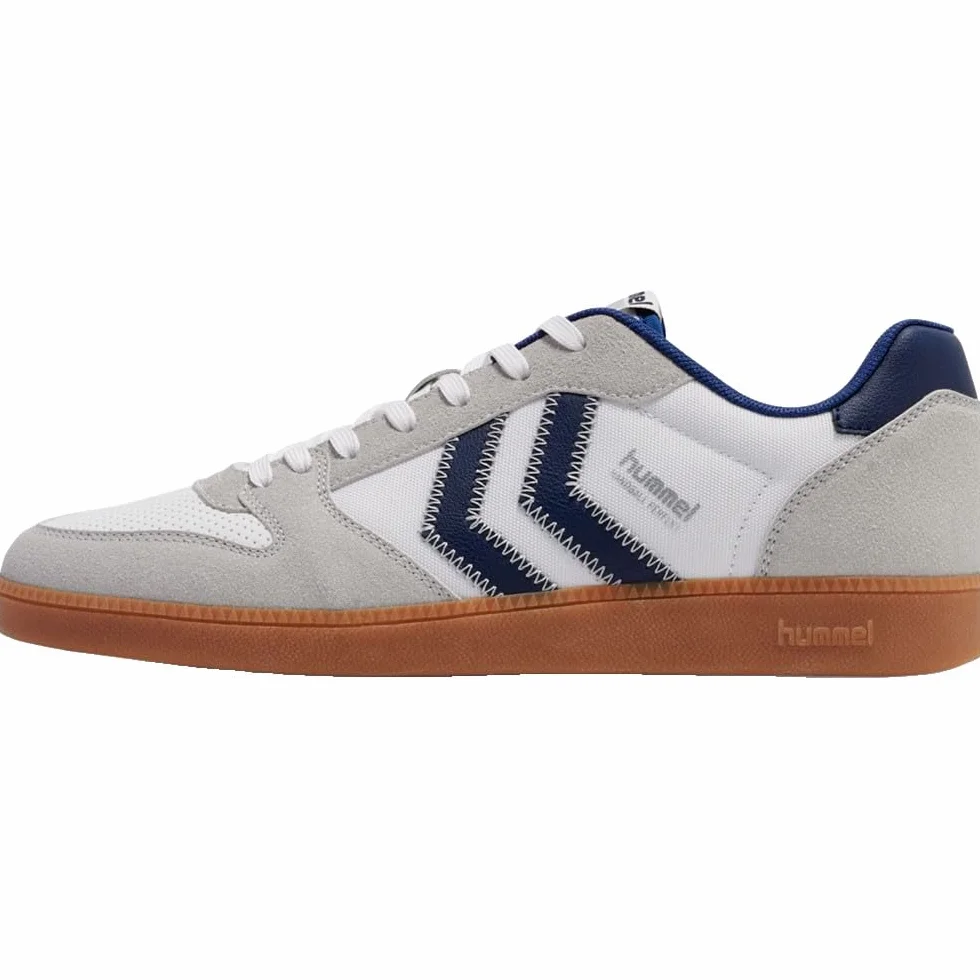 hummel Perfekt NS Baskets de handball végétaliennes Blanc/bleu
