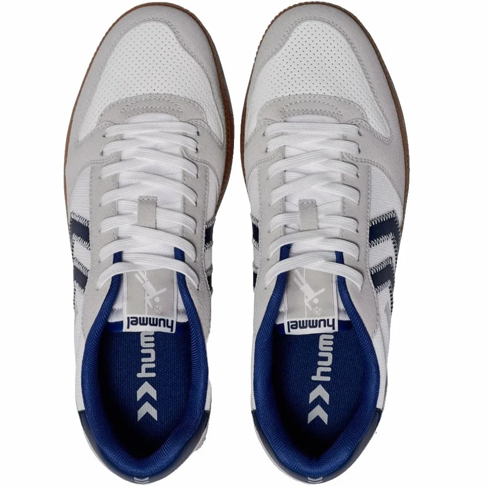 hummel Perfekt NS Baskets de handball végétaliennes Blanc/bleu