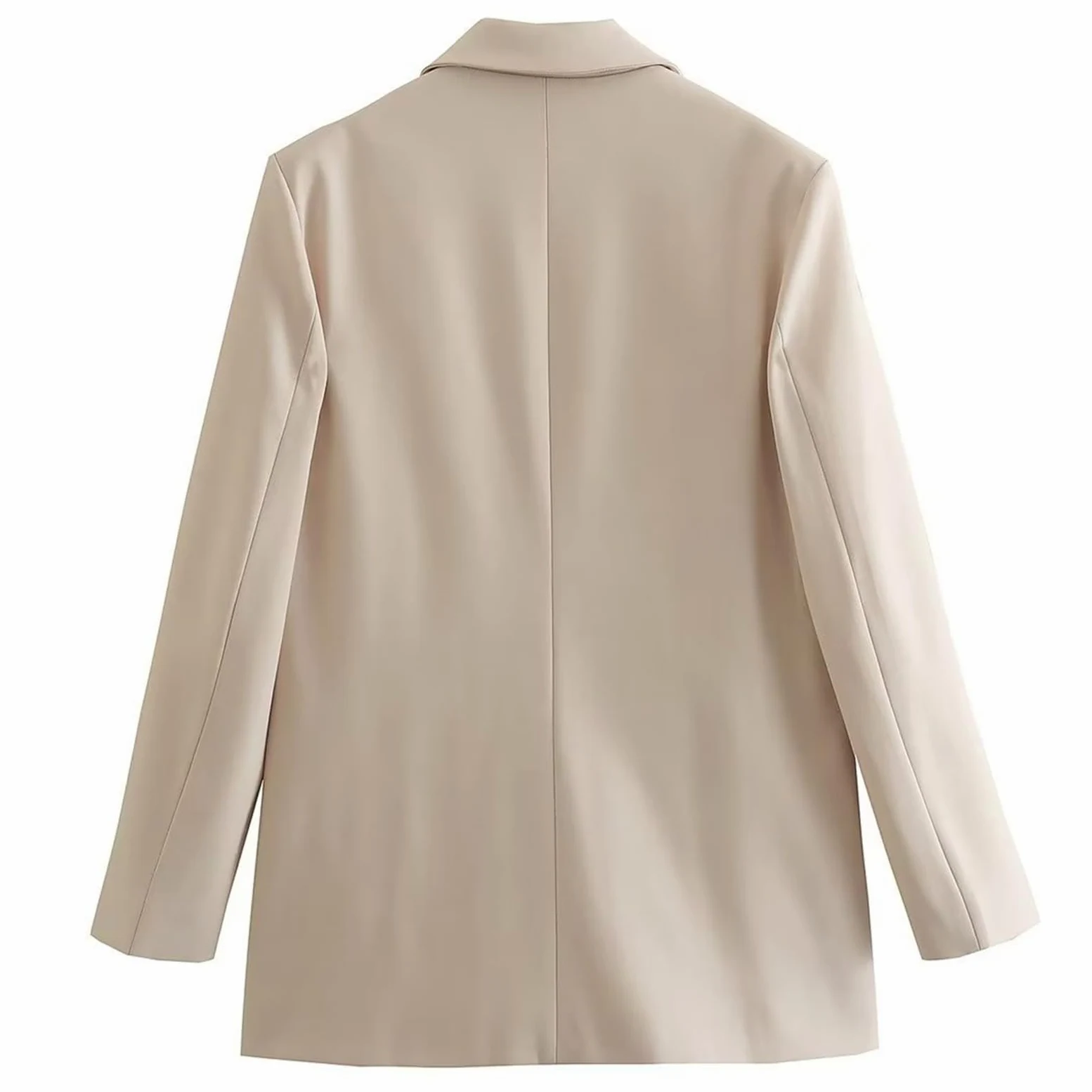 Jacket Femme - Blazer Long Femme, Veste Élégante À Deux Boutons Style Streetwear pour L'Automne Et l'hiver Idéale Au Quotidien Ou en Toute Occasion