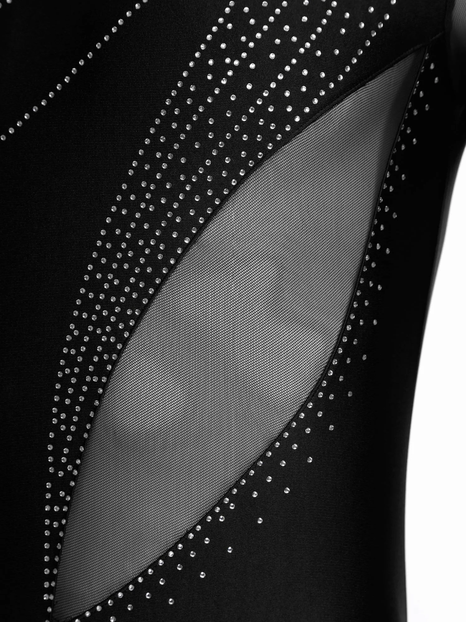 Oyolan Homme Justaucorps Gymnastique Strass Body Danse Latine Manches Longues Leotard
