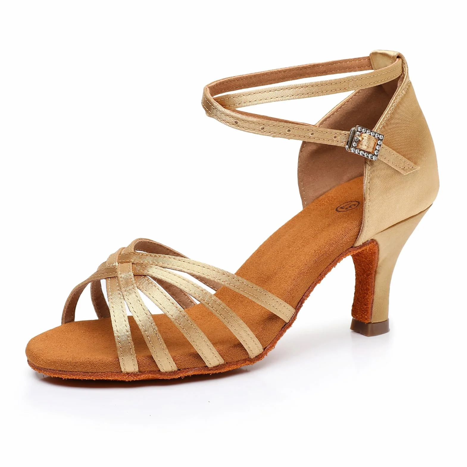 Rosefinch Chaussures Danse Salon Latine Femme Talon Haut Strass Salsa Tango Performance
