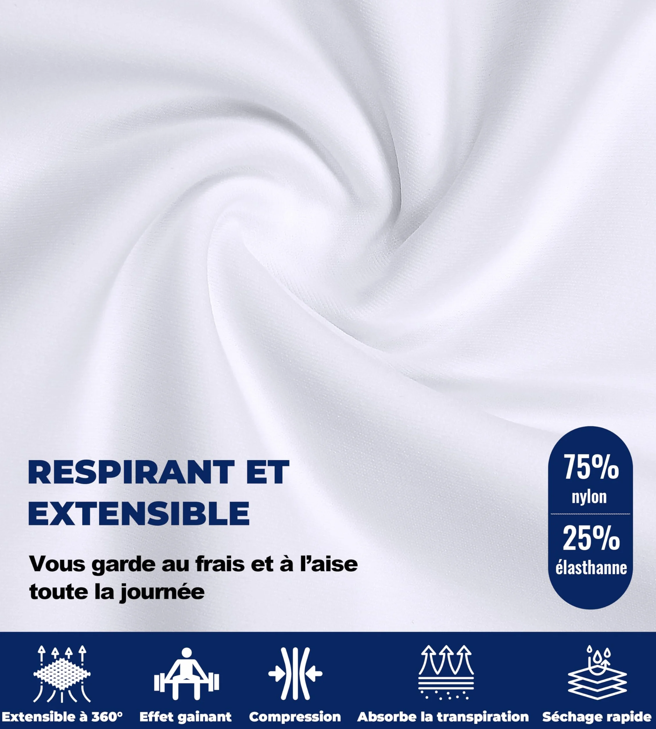 Débardeur de Compression Homme col V Gainant Gynécomastie