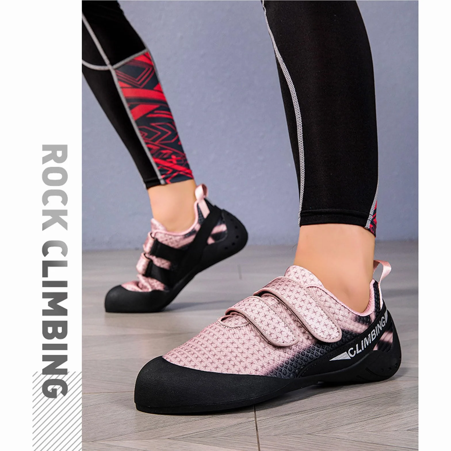 Chaussures d'escalade Homme Femme Enfants, Chaussons d'escalade en salle antidérapants