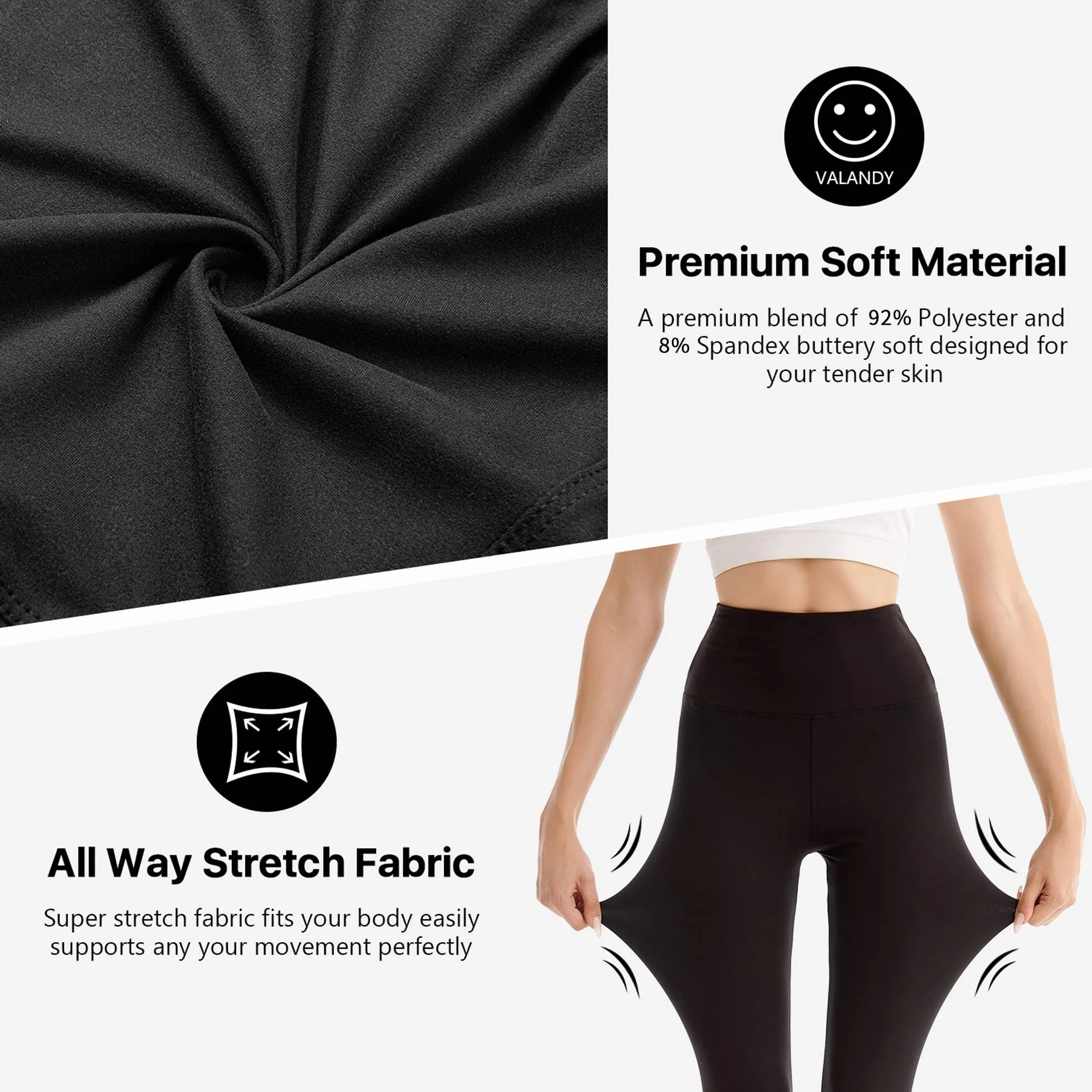 SINOPHANT Leggings Sport Femmes Taille Haute Opaque Gym Yoga 2 Pièces
