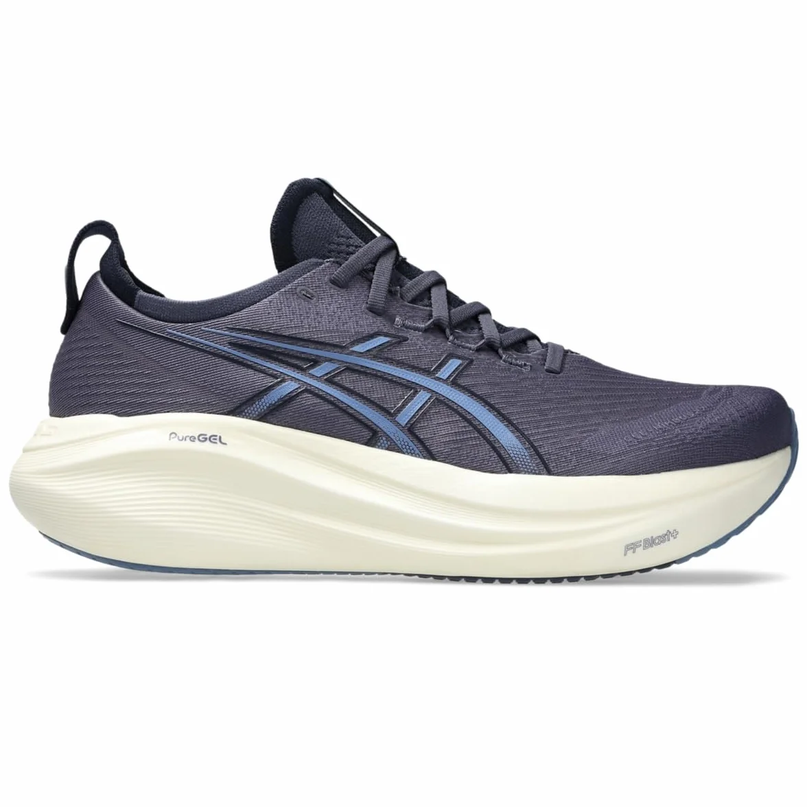 Asics Gel-Nimbus 27 Chaussures de Course Homme, Aqua/Blanc Pur