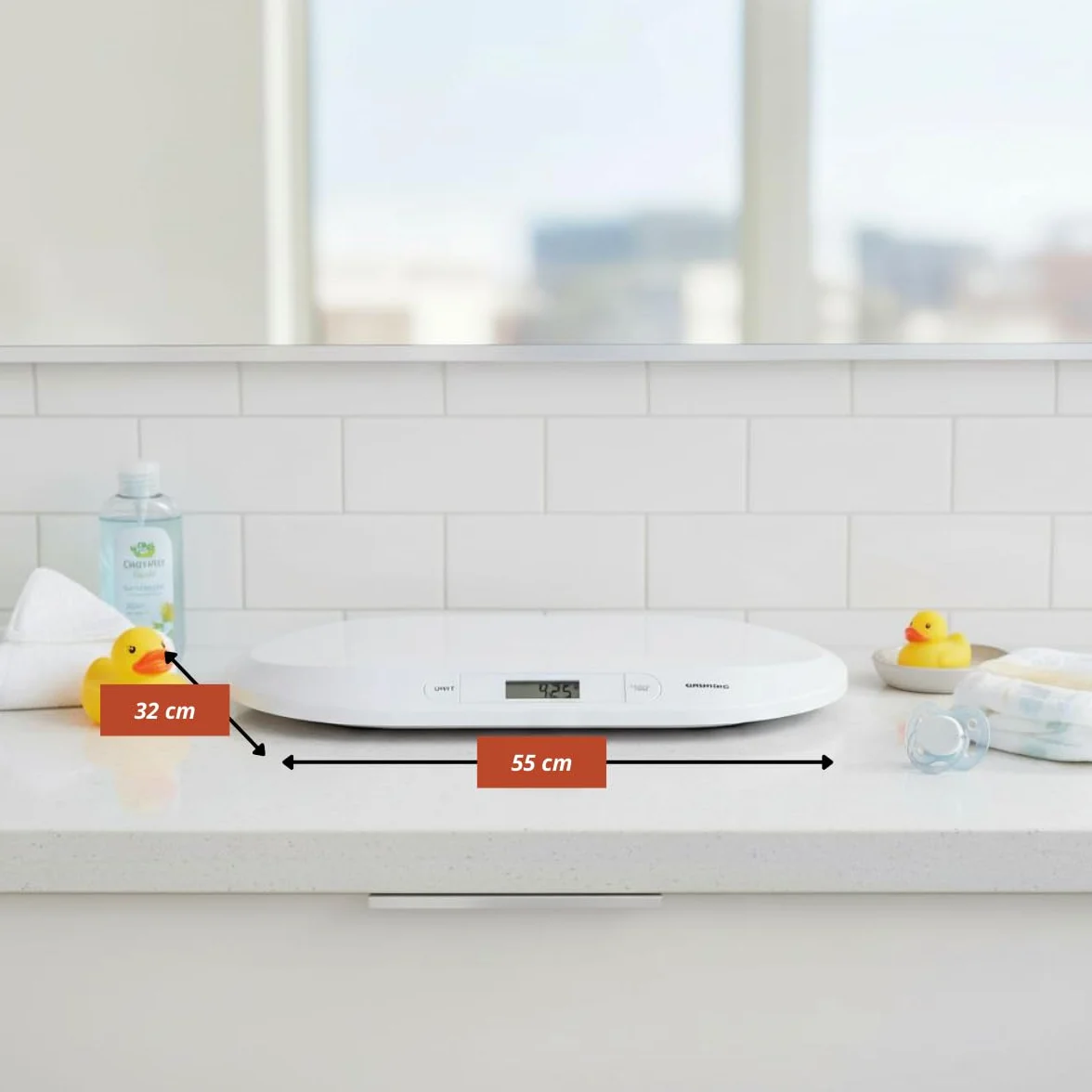 Grundig Balance Bébé Pèse Bébé Digital 20kg Écran LCD Fonction Tare Balance Nouveau-Né
