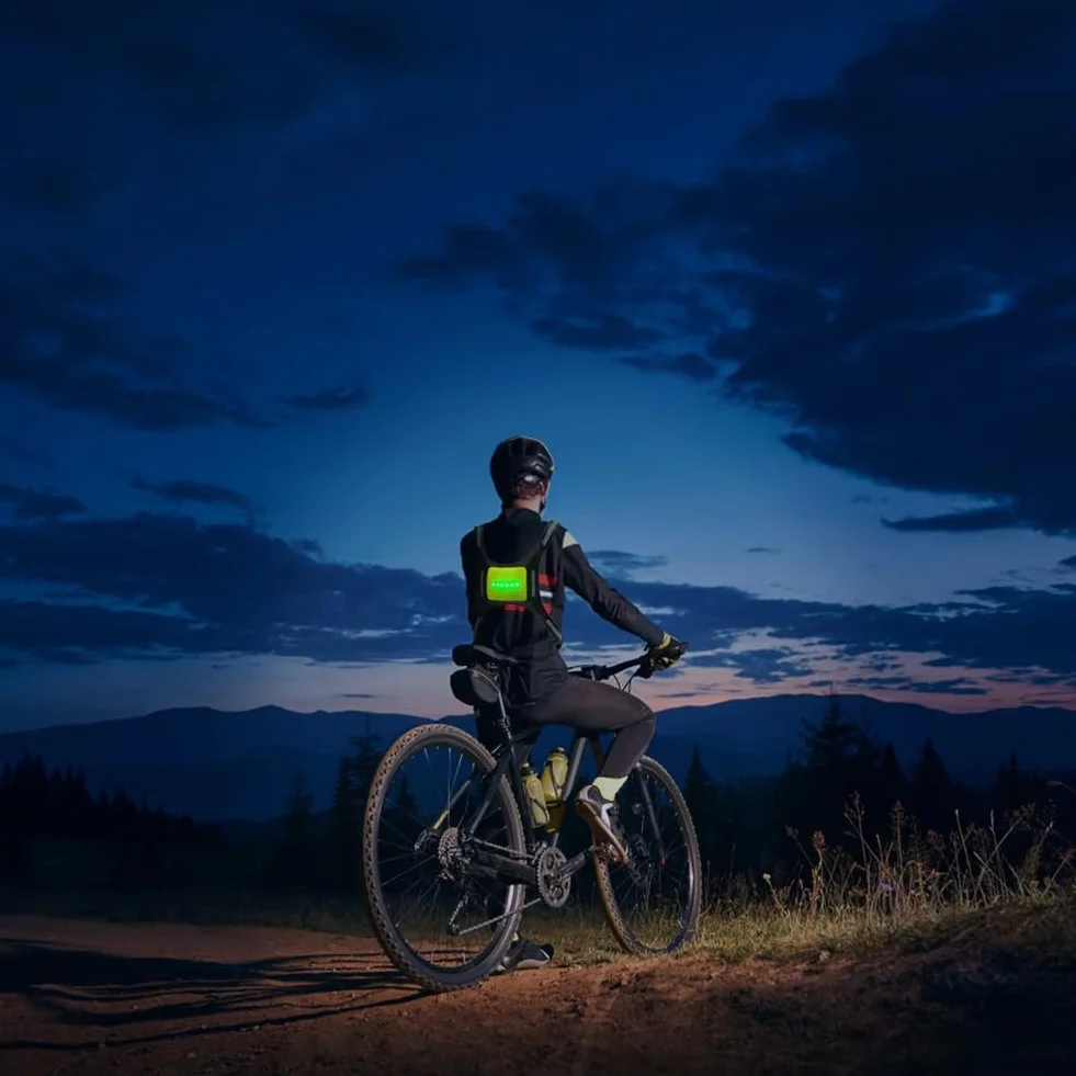 Gilet Réfléchissant LED Clignotants Cyclisme Course à Pied