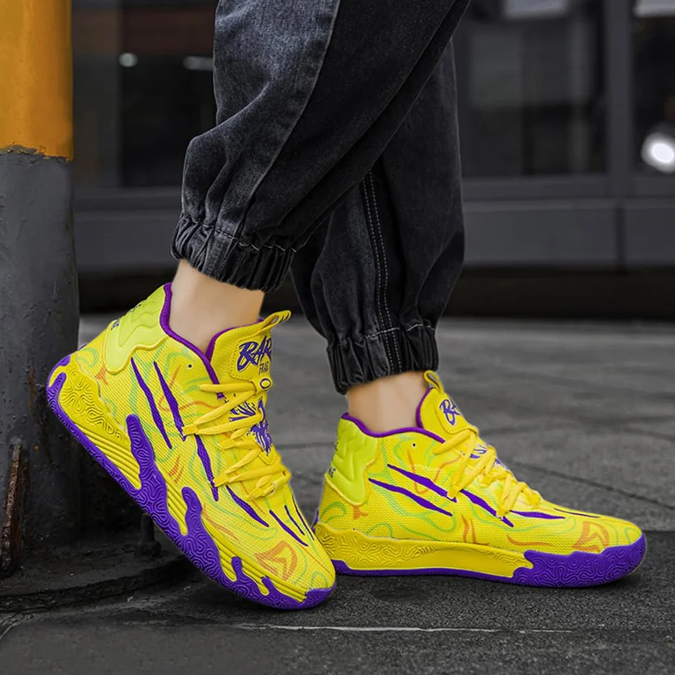 Chaussure de Basketball Homme Antidérapantes Semelle en Caoutchouc Légères Respirantes