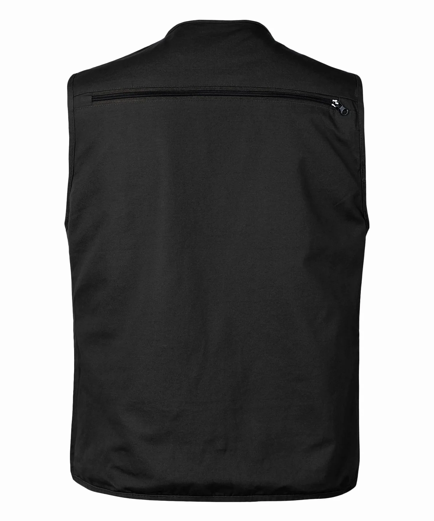 Gilet de Pêche Multipoches Sans Manche Fermeture éclair Homme Veste de Chasse