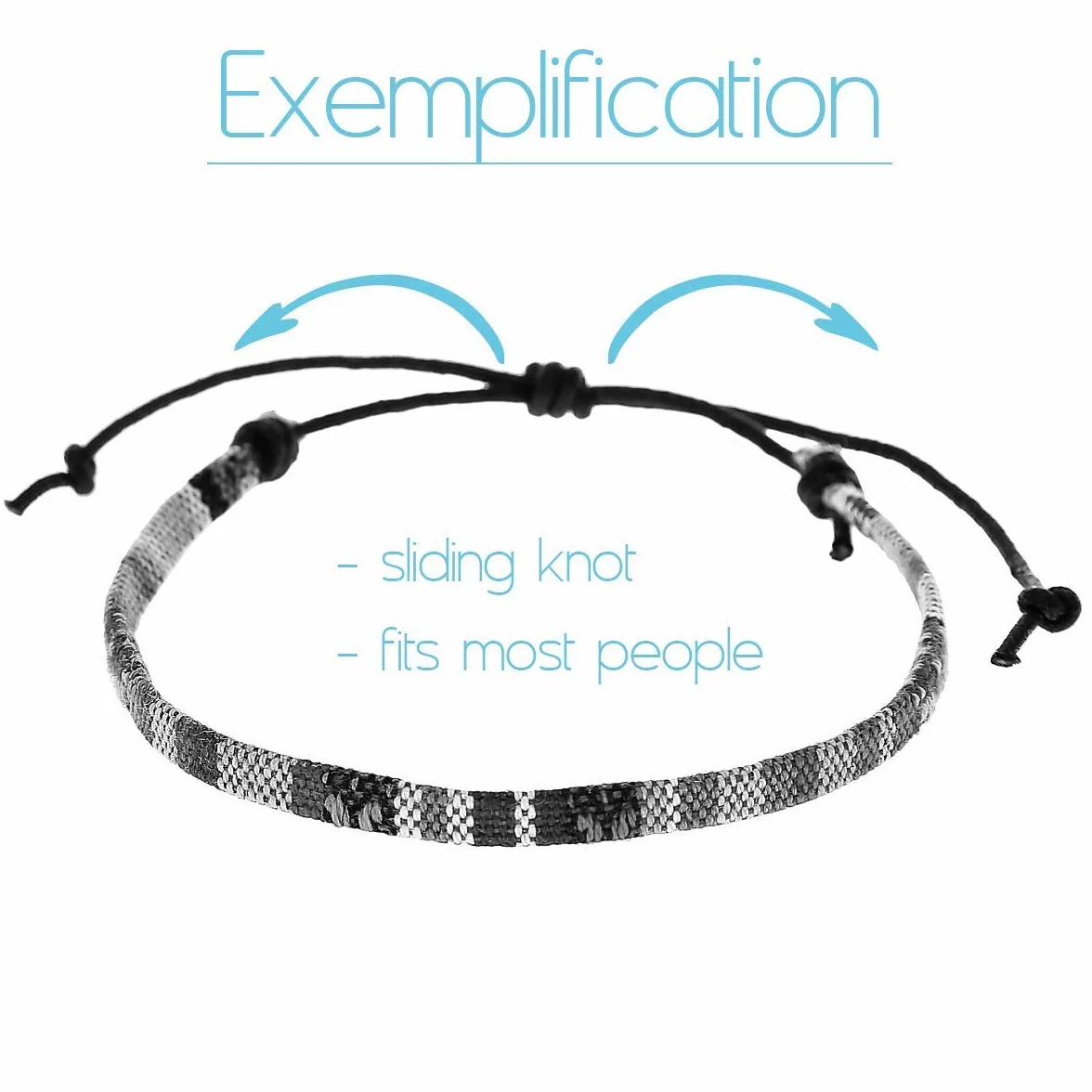 Bracelet surfeur Nami fait main pour hommes et femmes - Boho hippie - Accessoire plage festival - Coton écologique imperméable ajustable Arc-en-ciel