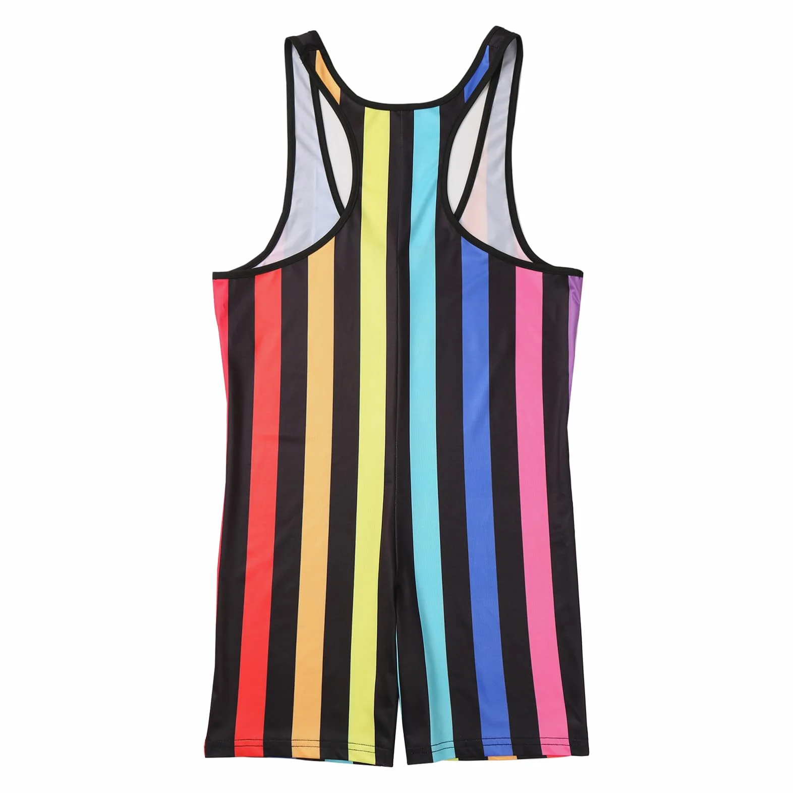 Justaucorps de Lutte Extensible Sport Fitness Gym Body sans Manche Combinaison de Sport Yoga Maillot de Bain
