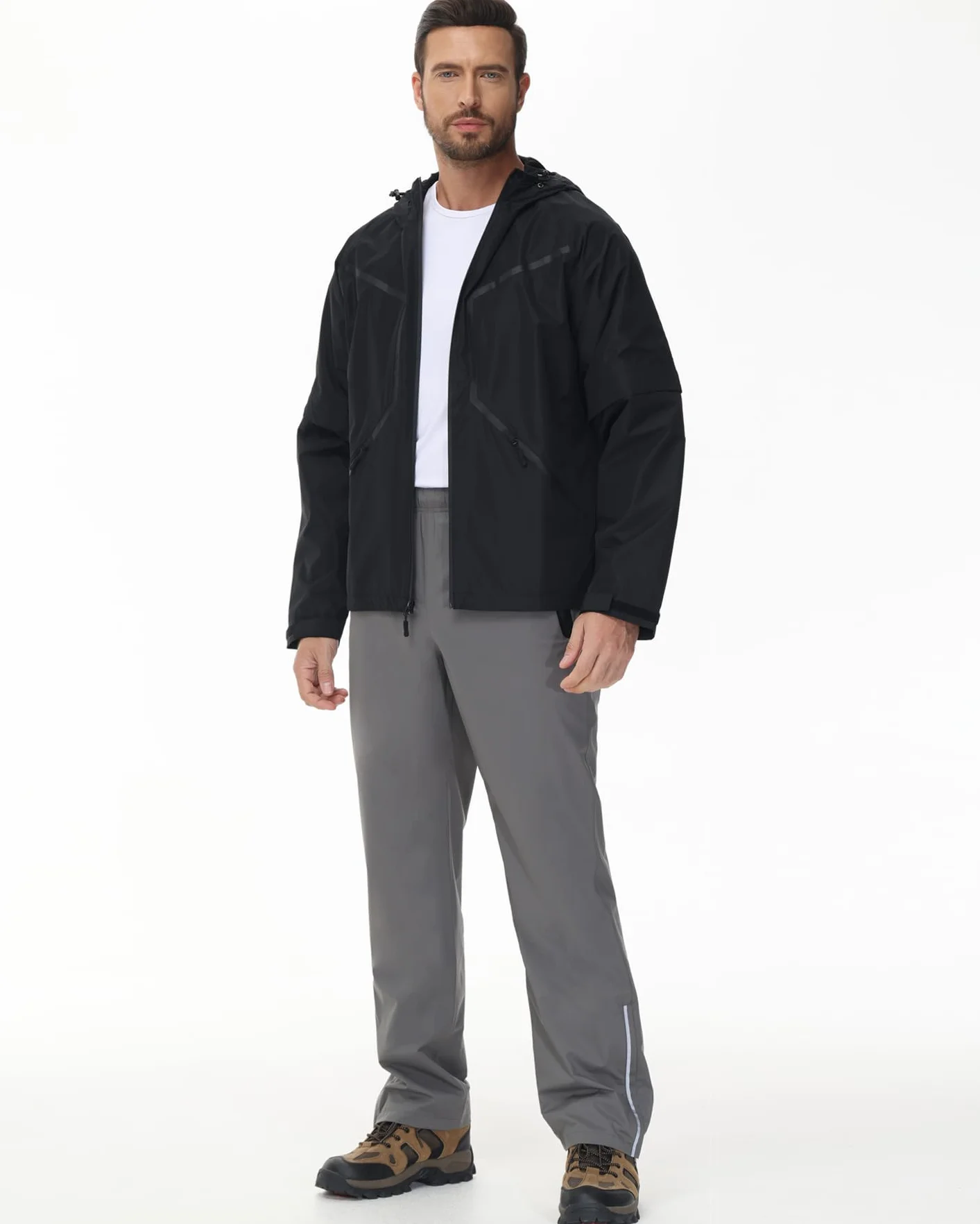 Surpantalon Imperméable Homme Réfléchissant Moto Velo Léger Pluie