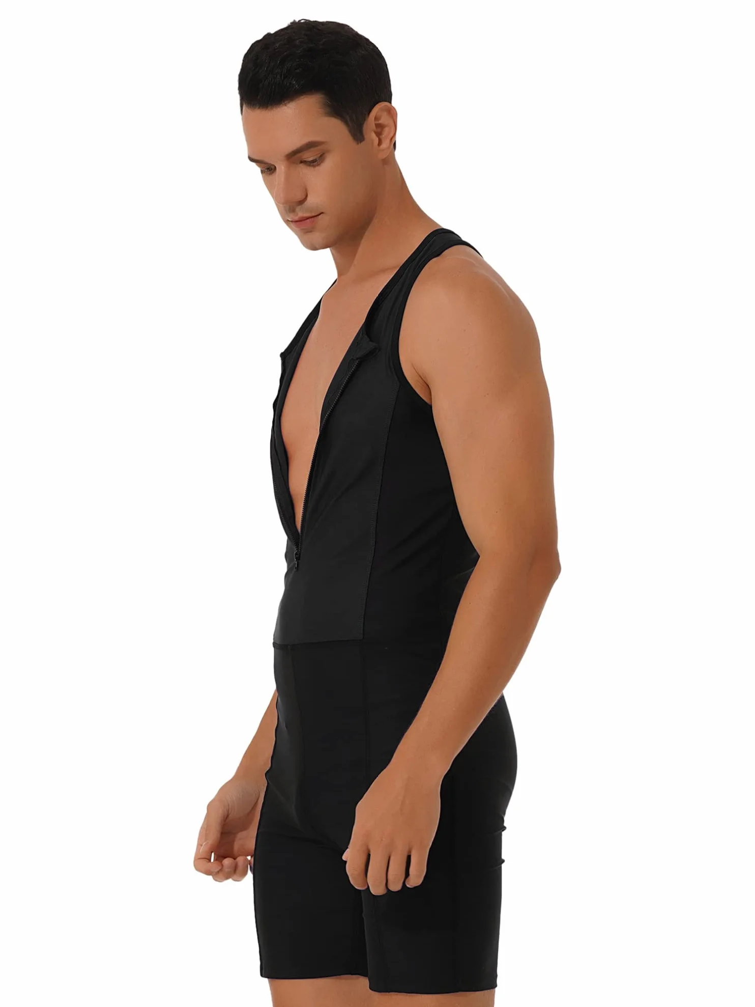 ranrann Maillot de Bain Homme 1 Pièce Combinaison Natation Surf Plage Piscine Swimwear M-3XL