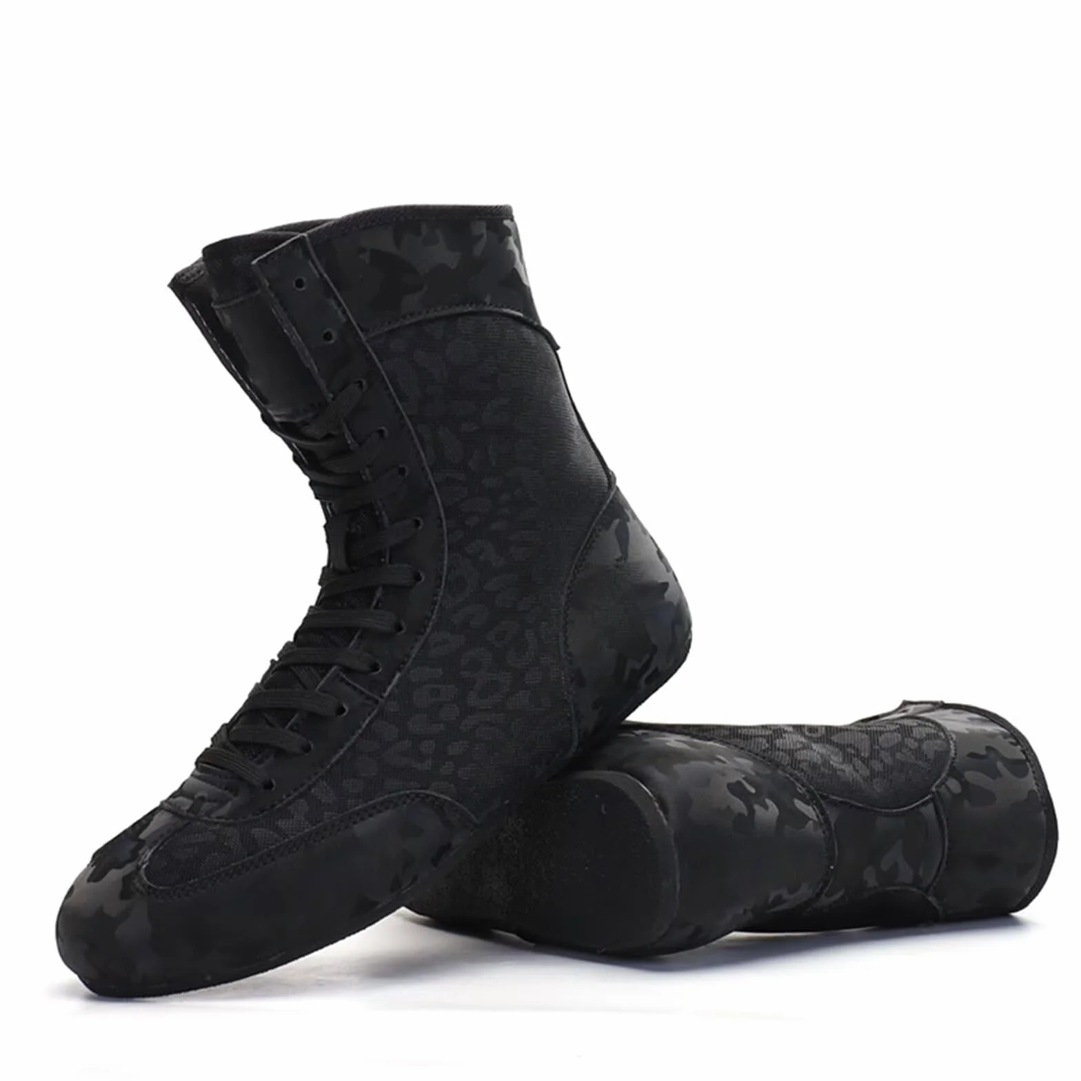 Chaussures de Boxe et de Lutte pour Enfants - Baskets Fitness Montantes Antidérapantes