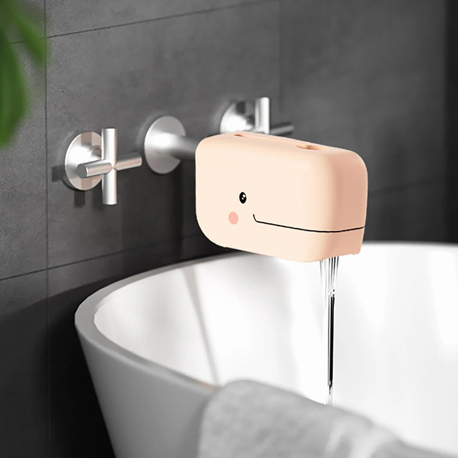 Protège-Robinet Baignoire Bébé Silicone Antichoc - Cache Robinet Bain Sécurité Enfant
