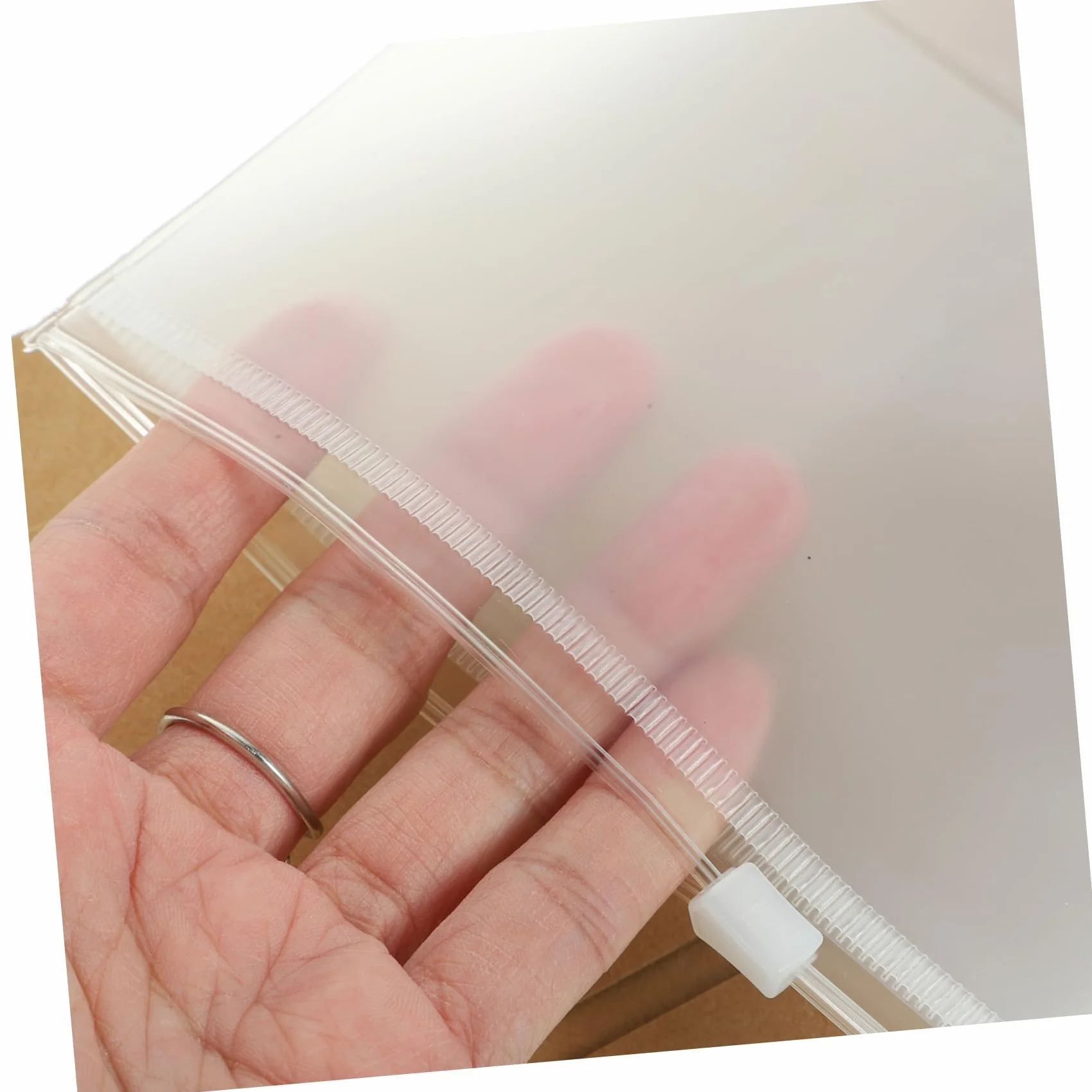 Pochette de Voyage Kraft et PVC Organisateur de Passeport 4 Pièces pour Documents Billets Cartes