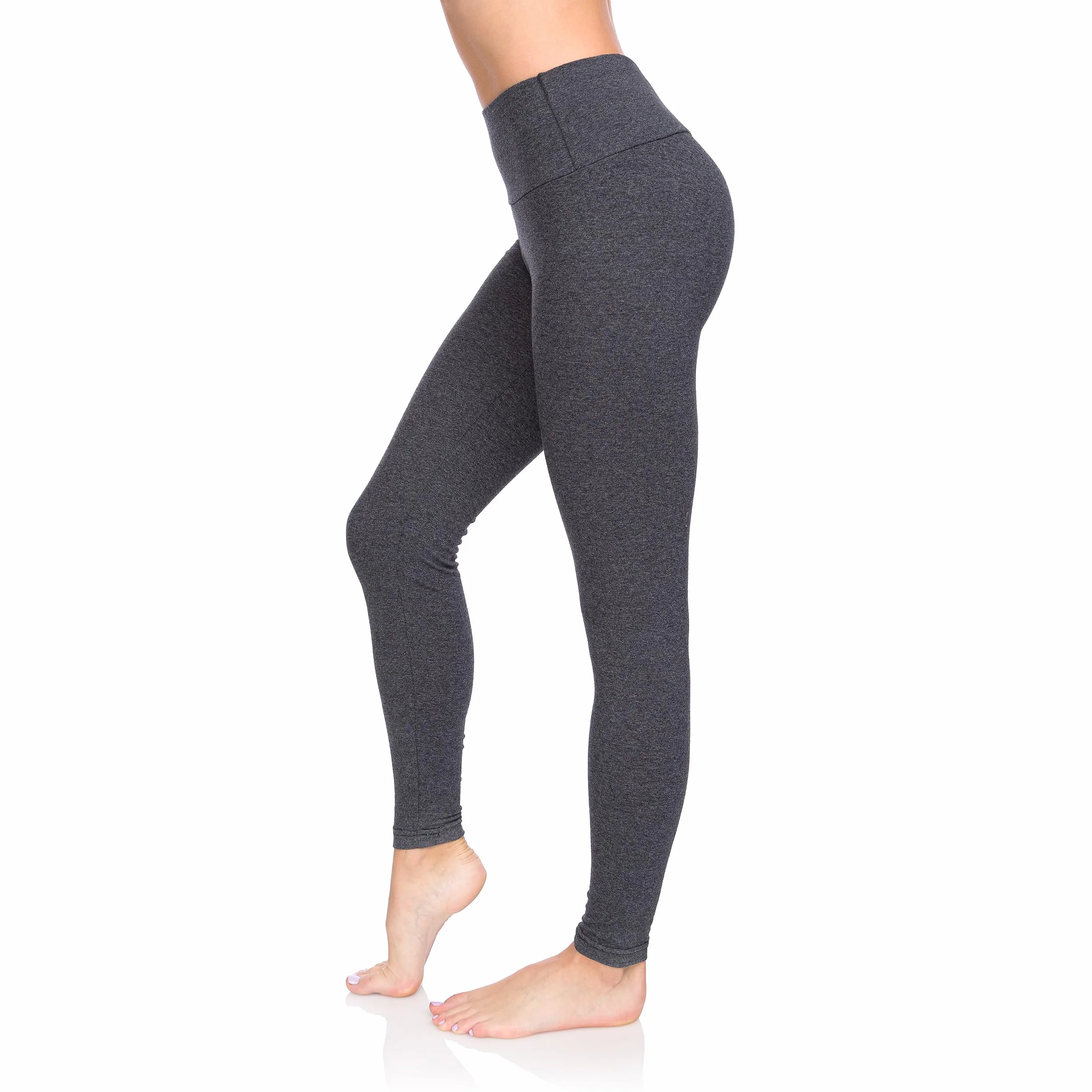Legginsy SOFTSAIL 95% Bawełna Wysoki Stan Damskie