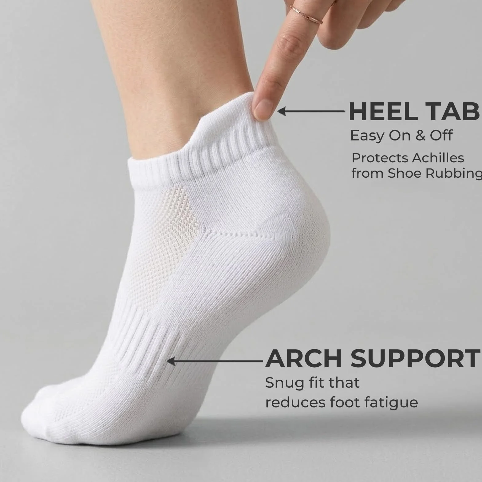 Chaussettes Basses Femme 5 Paires Respirant Anti-transpiration Coton Sport Running