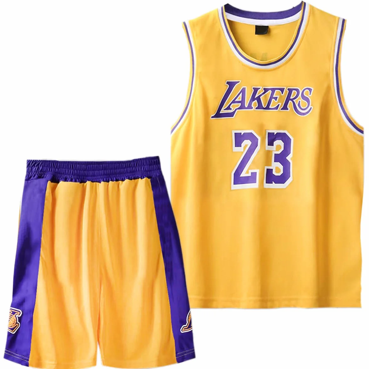 Maillot Basket Enfant Ensemble 2 Pièces Débardeur Shorts Jersey pour Garçons