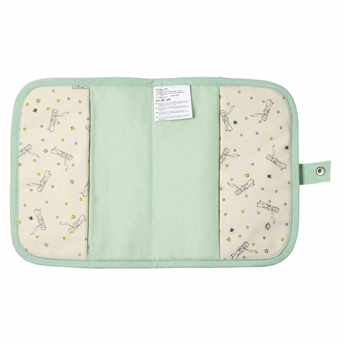 LE PETIT PRINCE PROTEGE CARNET DE SANTE COTON VERT 17 x 23,5 x 1,5