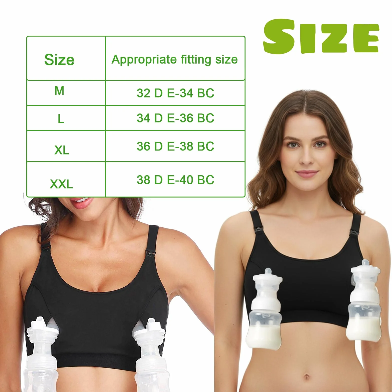 Soutien Gorge Allaitement sans Couture Ajustable avec Boucle d'extension pour Confort