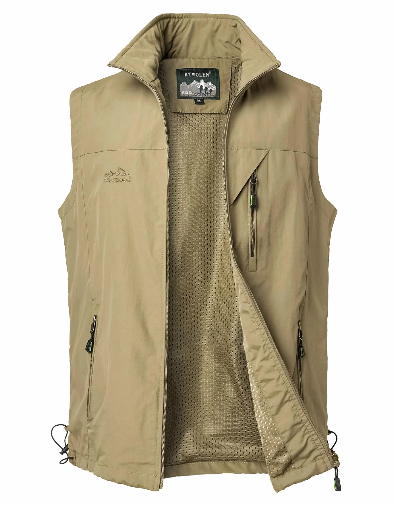 Gilet de Pêche Respirant Léger pour Hommes Veste sans Manche de Randonnée