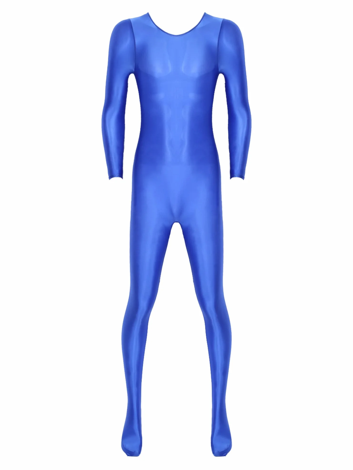 Agoky Catsuit Homme Combinaison Intégrale Maillot Une Pièce à Glissière Justaucorps Sport