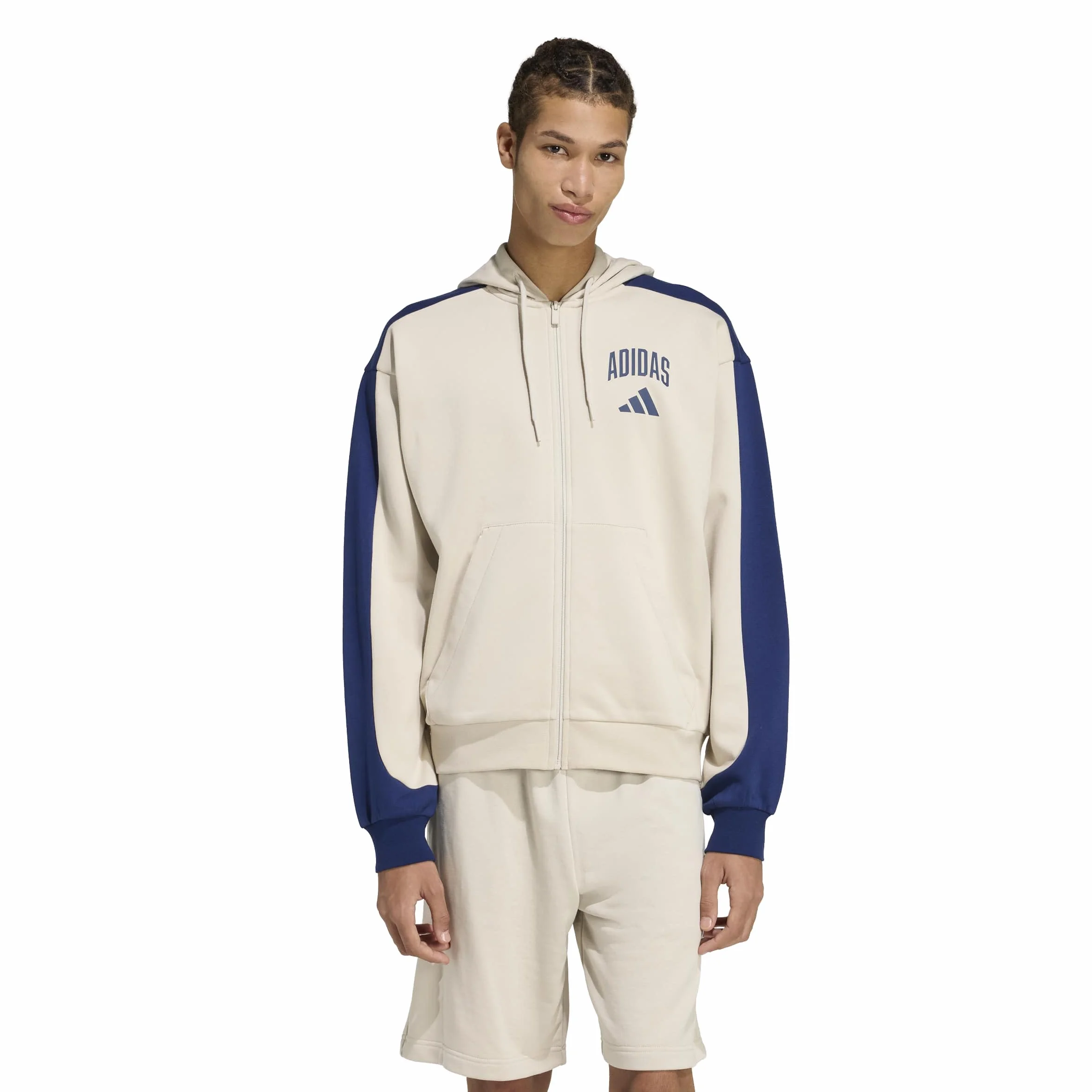 Adidas Collegiate Fleece Full-Zip Hoodie Homme