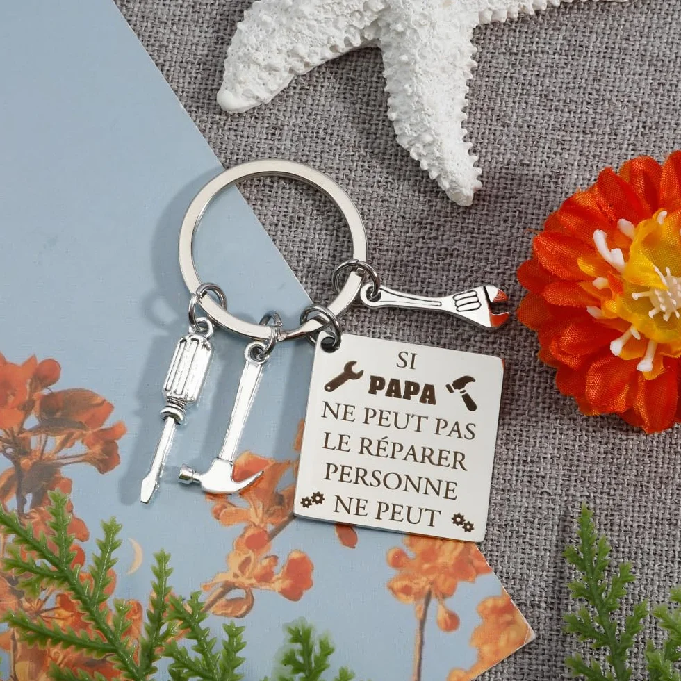 Papa Porte Clef Original Cadeau Fete des Peres Noel Anniversaire