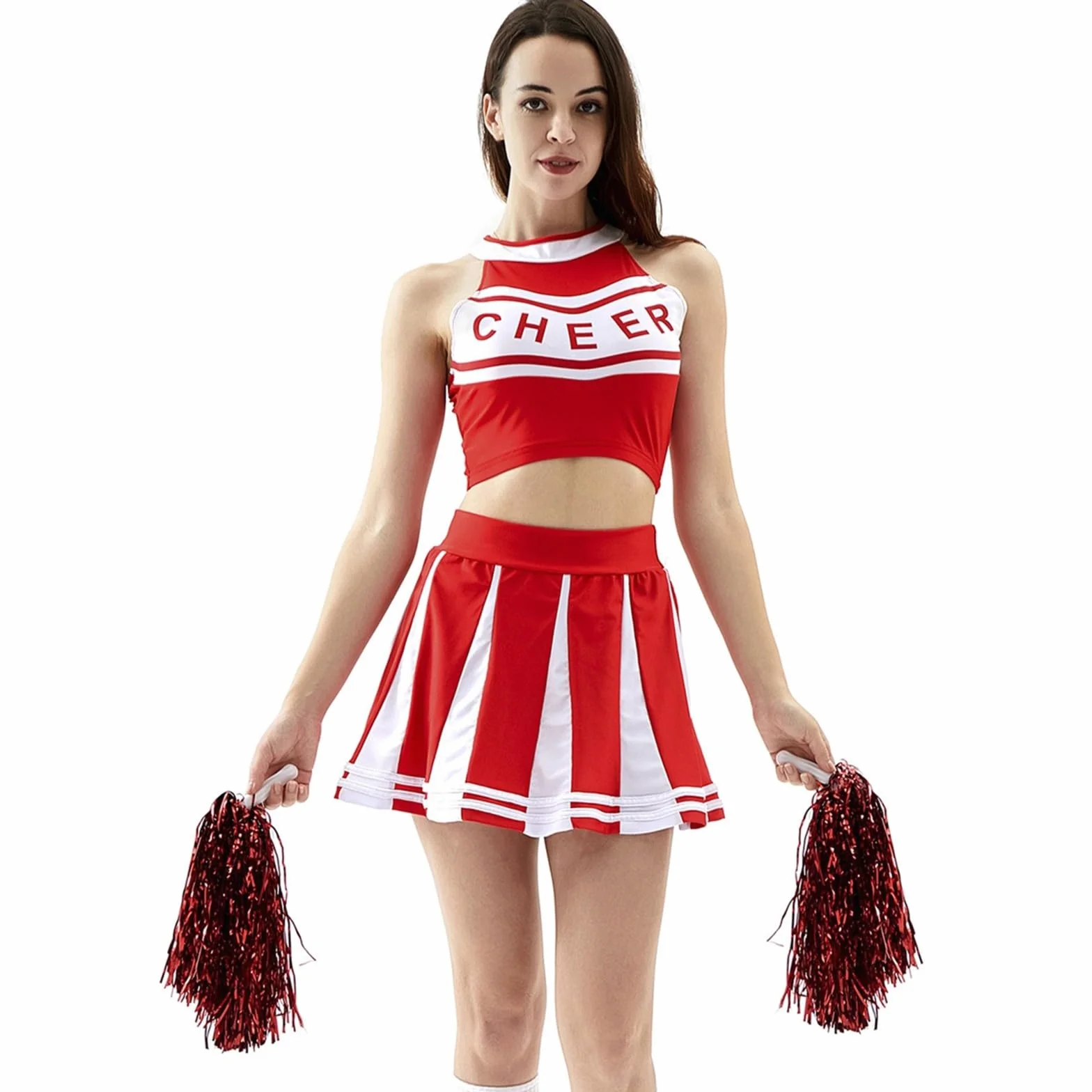 Tenue de Pom-Pom Girl pour Femmes Spectacle Football Scène